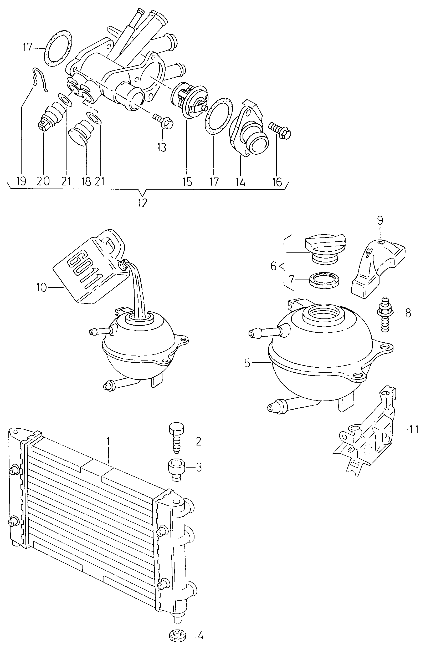 Seat 032 121 119 H - Уплътнение, термостат vvparts.bg