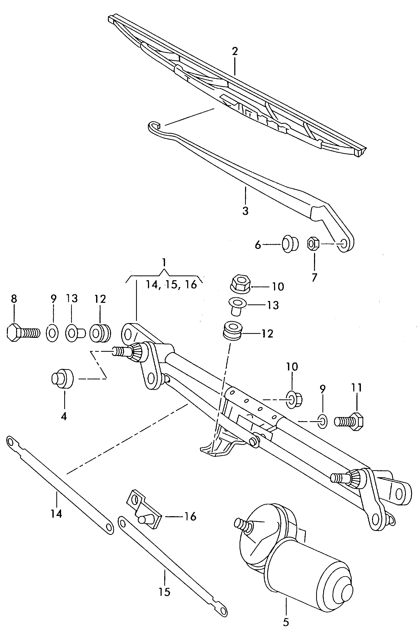 Seat 431955427 - Перо на чистачка vvparts.bg