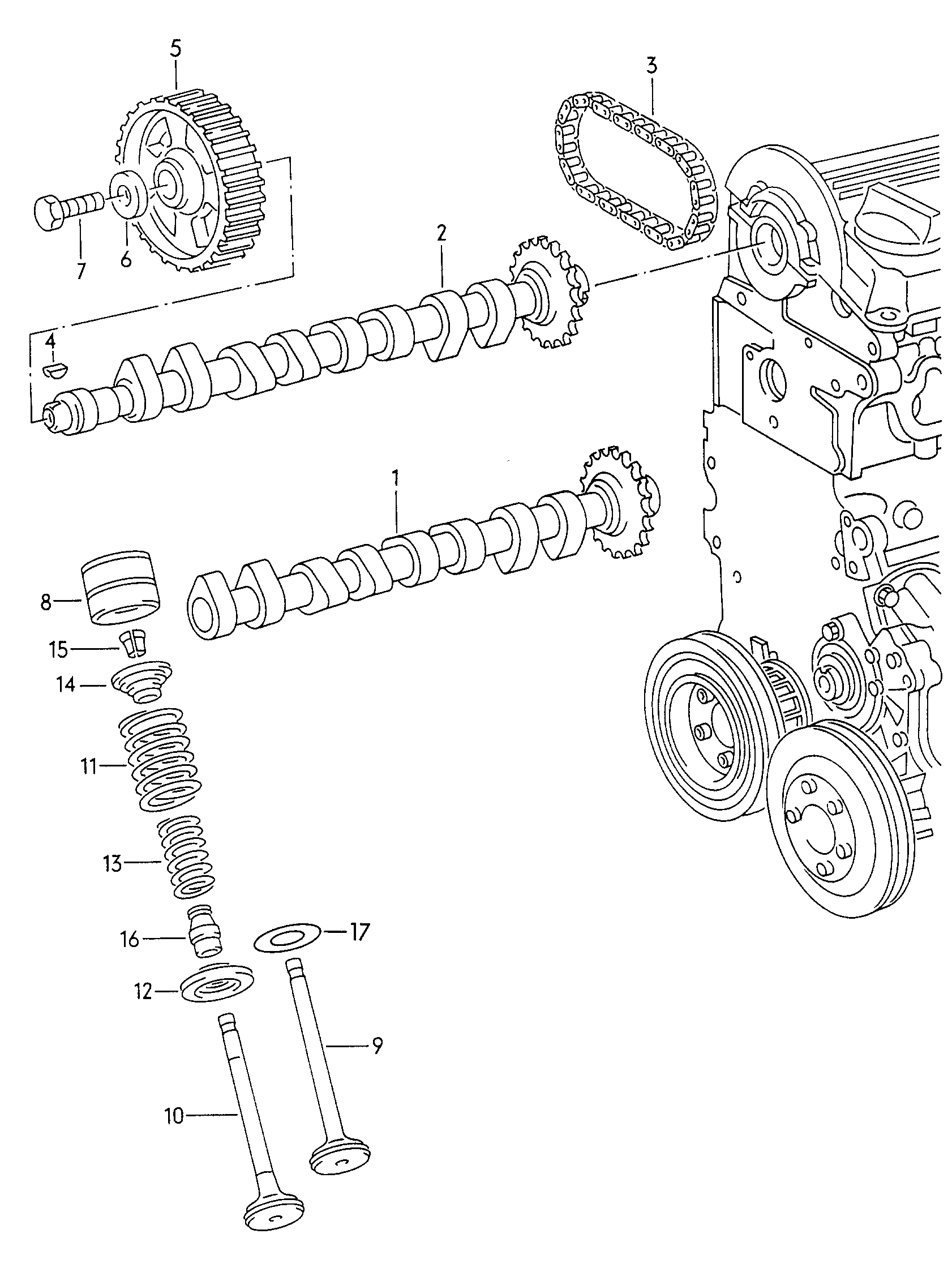 Seat 050 109 309 J - Повдигач на клапан vvparts.bg