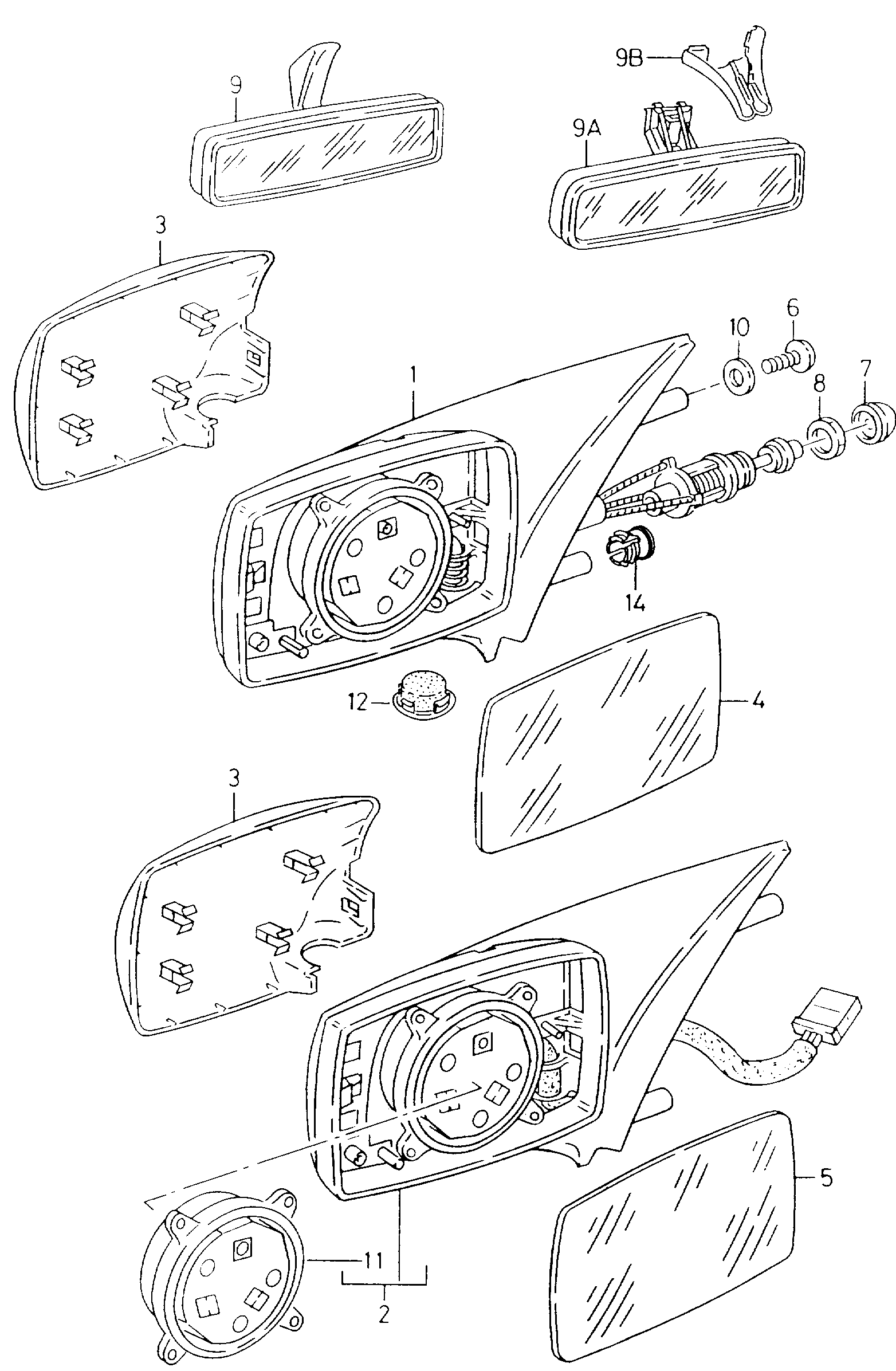 VAG 6K1857521N - Стъкло на огледало, външно огледало vvparts.bg