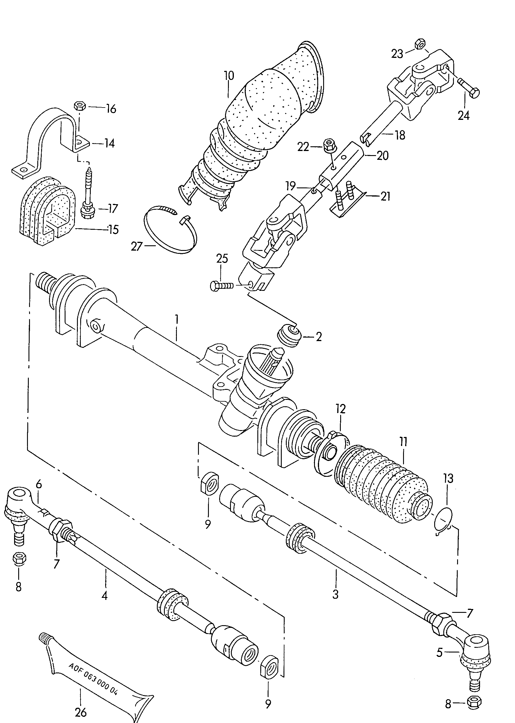 Skoda 191 419 803 - Напречна кормилна щанга vvparts.bg