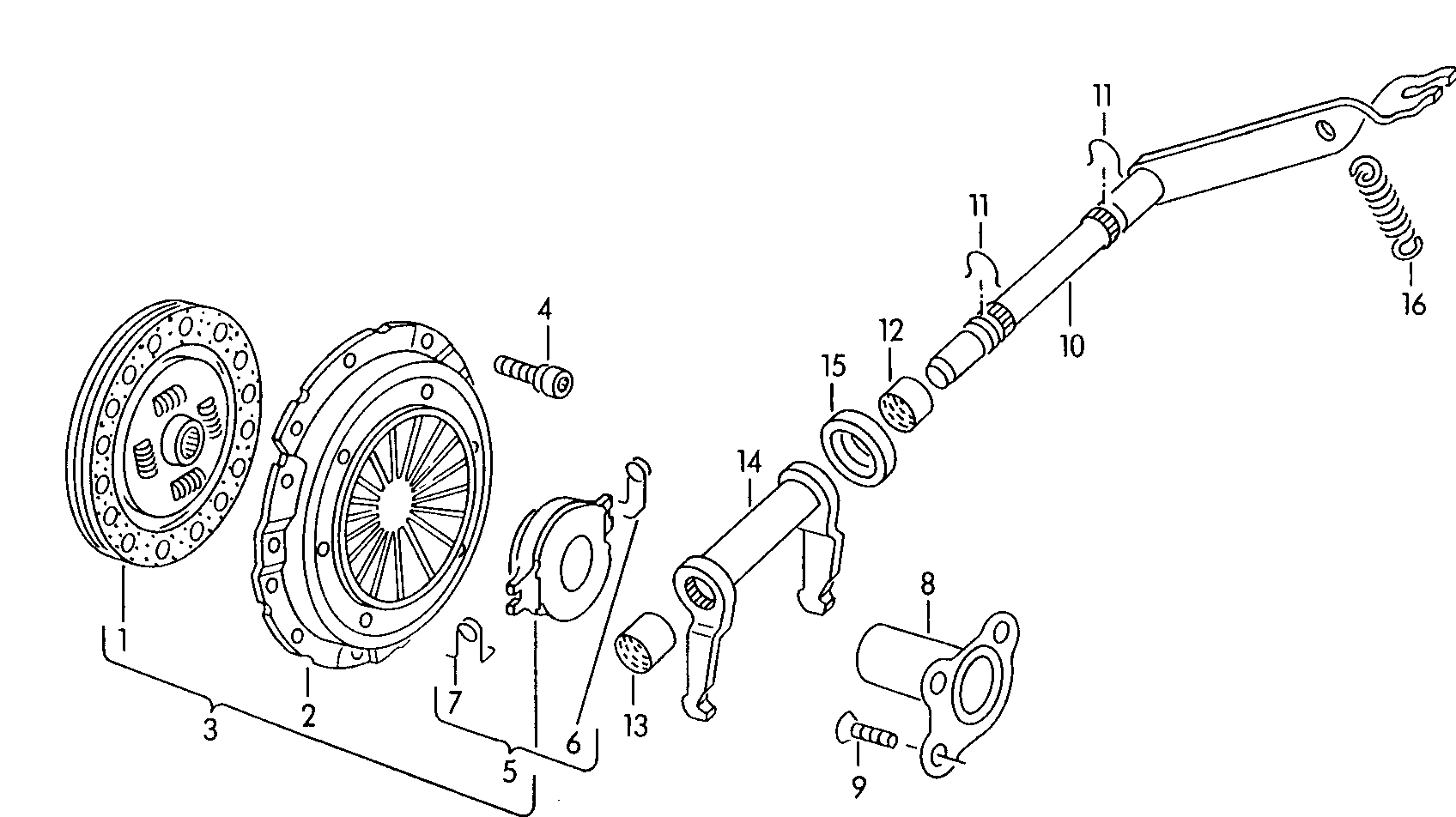 VAG 052 198 141EX - Комплект съединител vvparts.bg