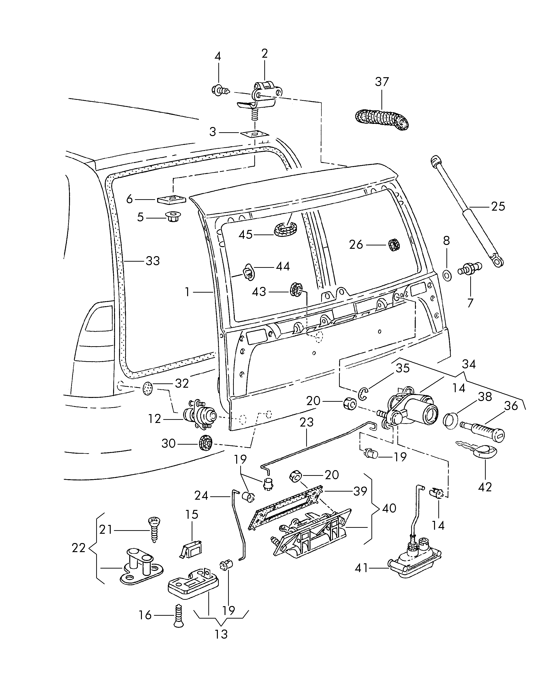 VAG 6K0 827 550 - Газов амортисьор, багажно / товарно пространство vvparts.bg