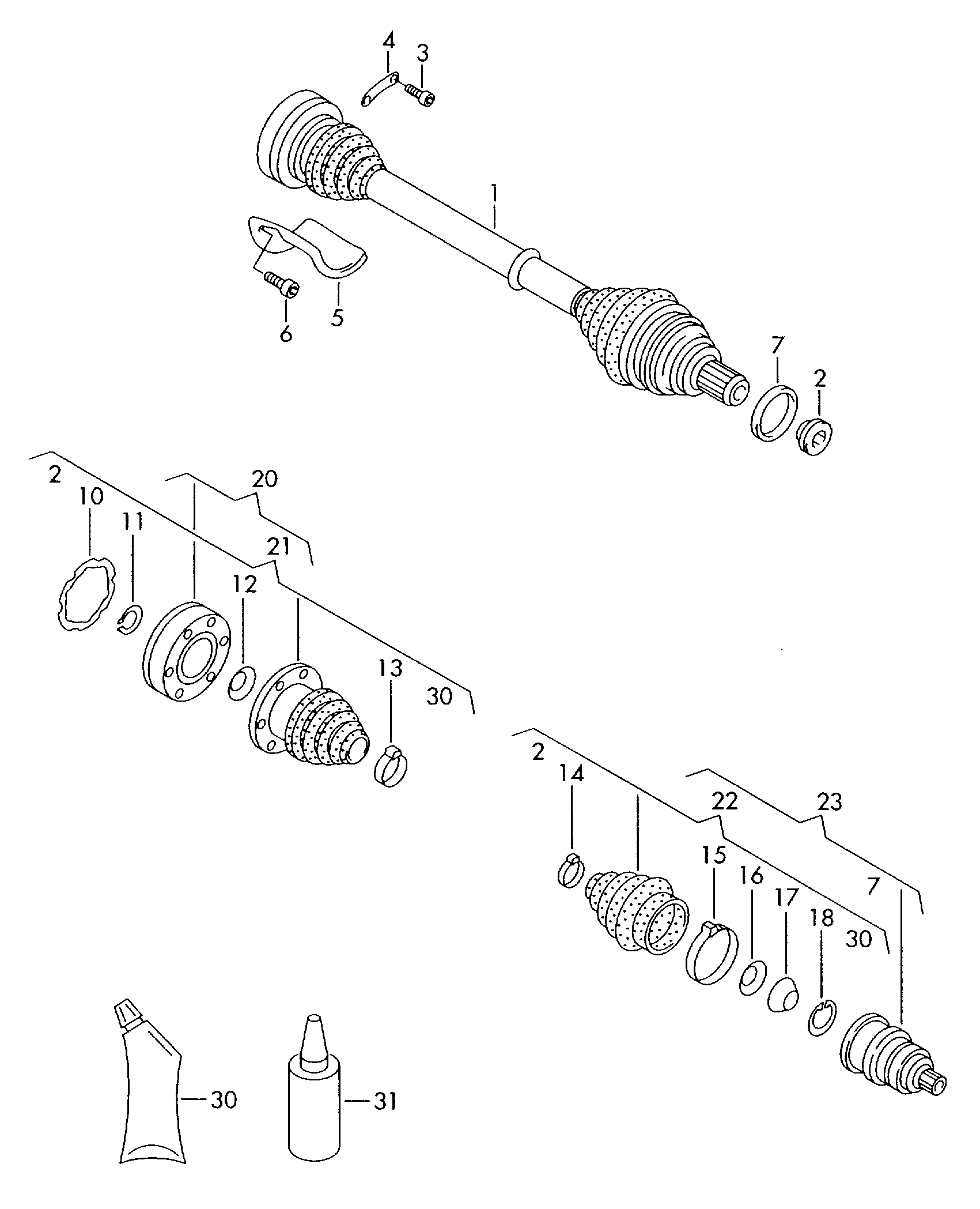 VW 6Q0 498 201 A - Маншон, полуоска vvparts.bg