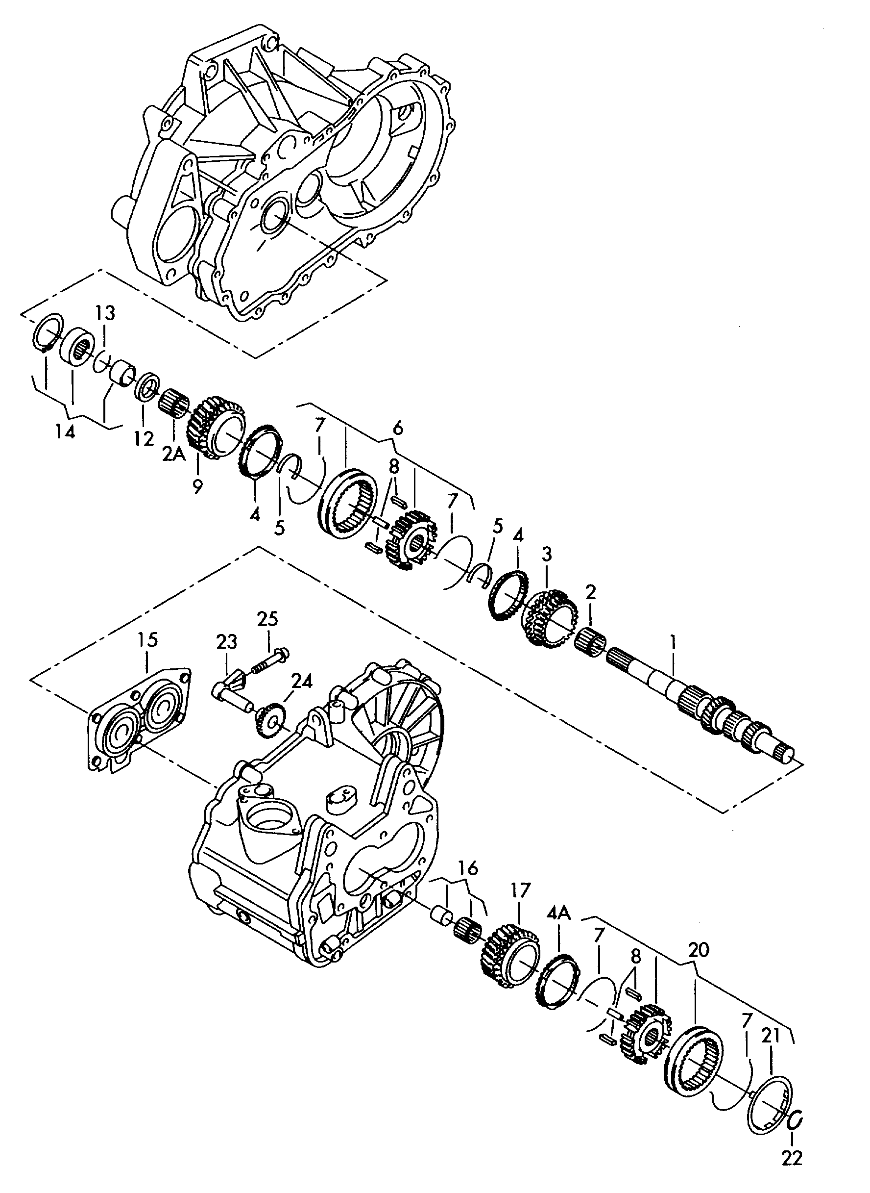 VW 02T 311 375 K - Ремонтен к-кт, ръчна скоростна кутия vvparts.bg