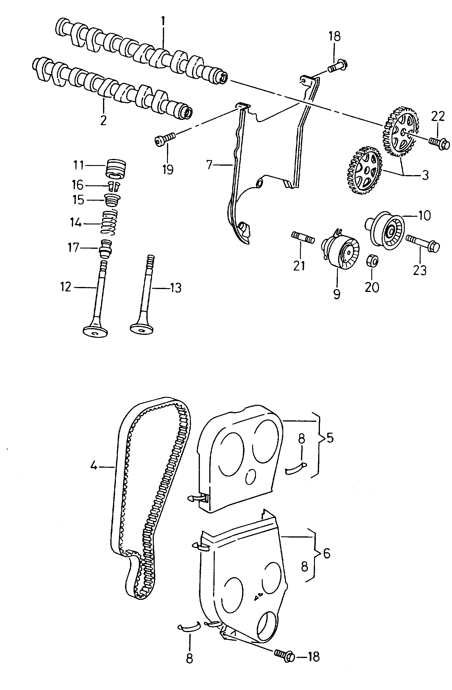 AUDI (FAW) 036109675A - Гумичка на клапан, уплътн. пръстен, стъбло на кл. vvparts.bg