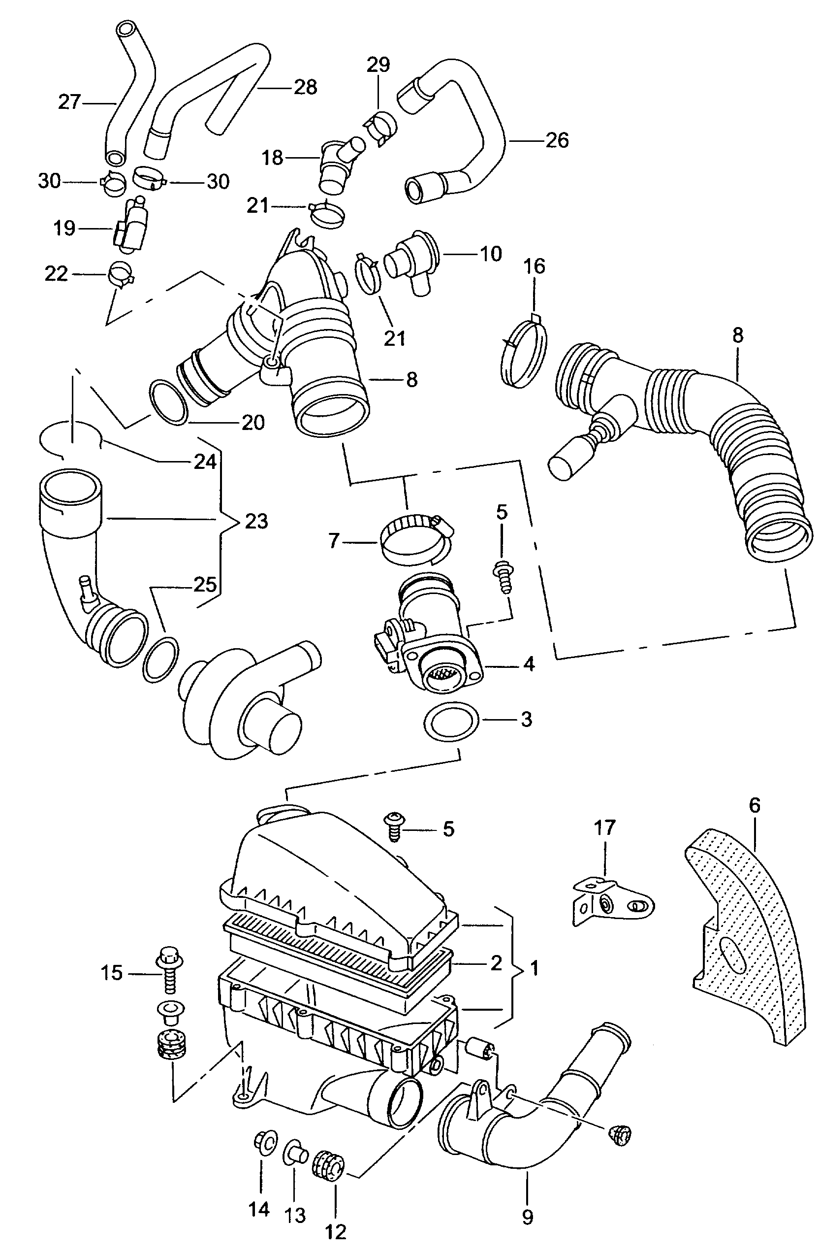 VAG 6K0 129 620 B - Въздушен филтър vvparts.bg