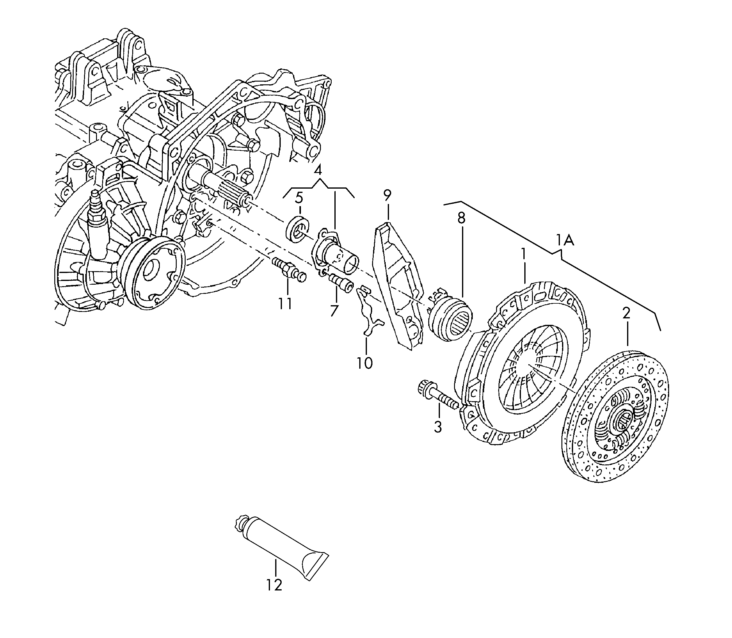 Seat 038 141 032 E - Комплект съединител vvparts.bg