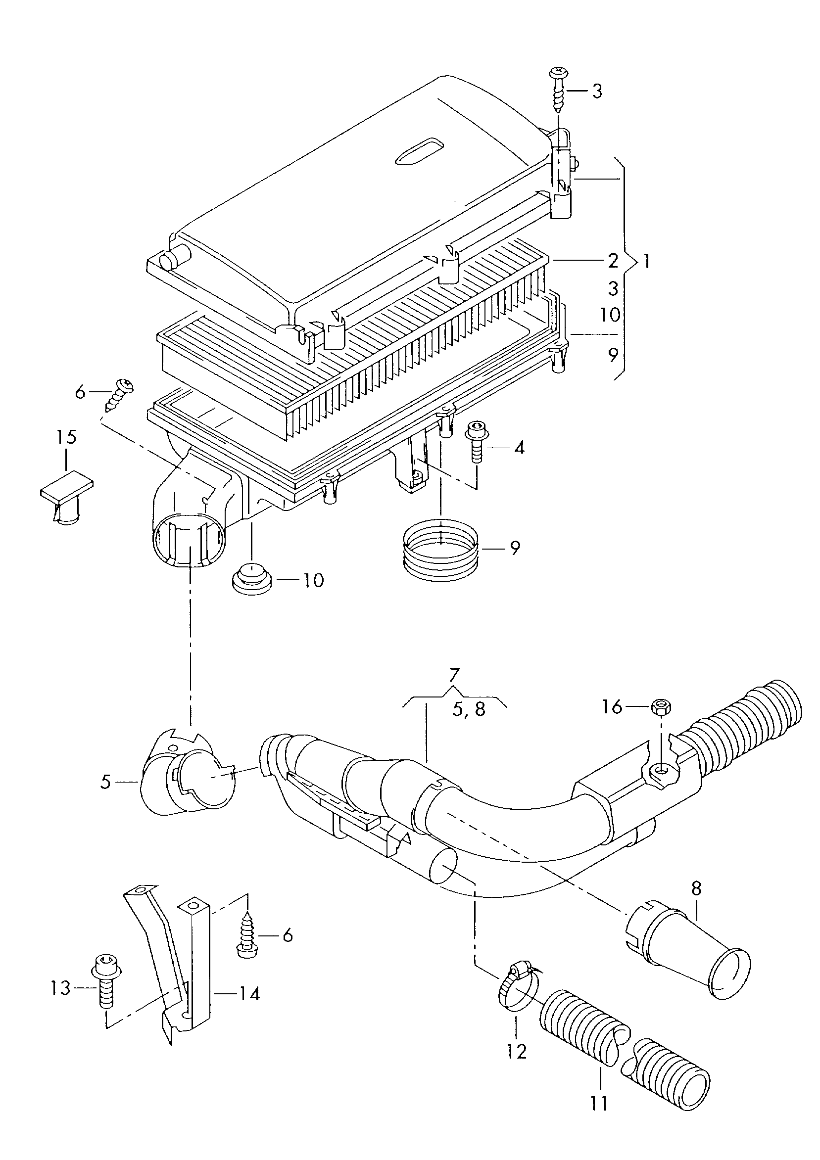 VAG 6K0 129 620 C - Въздушен филтър vvparts.bg