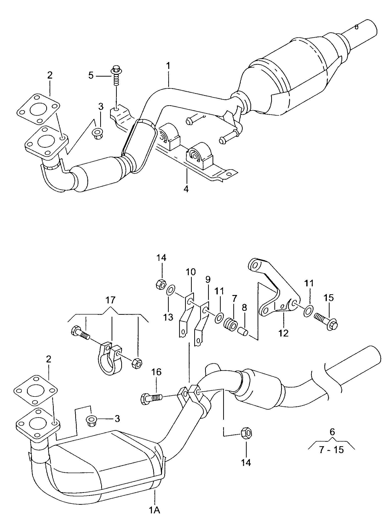 VAG 191 253 139 H - Тръбна връзка, изпускателна система vvparts.bg