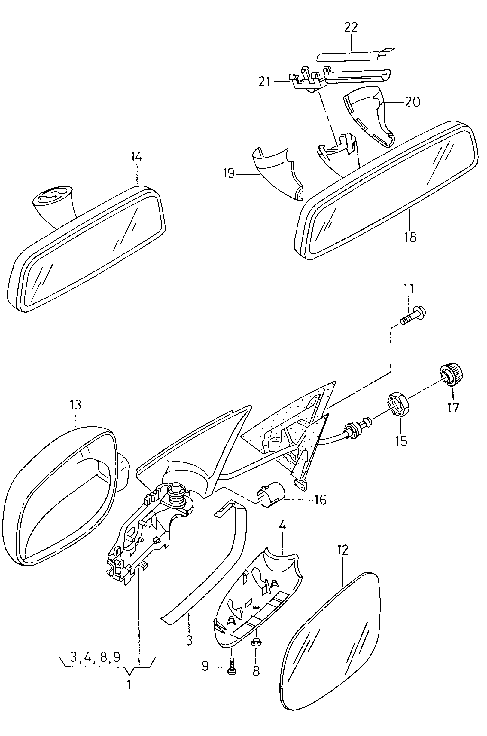 VAG 6K1857508G - Външно огледало vvparts.bg