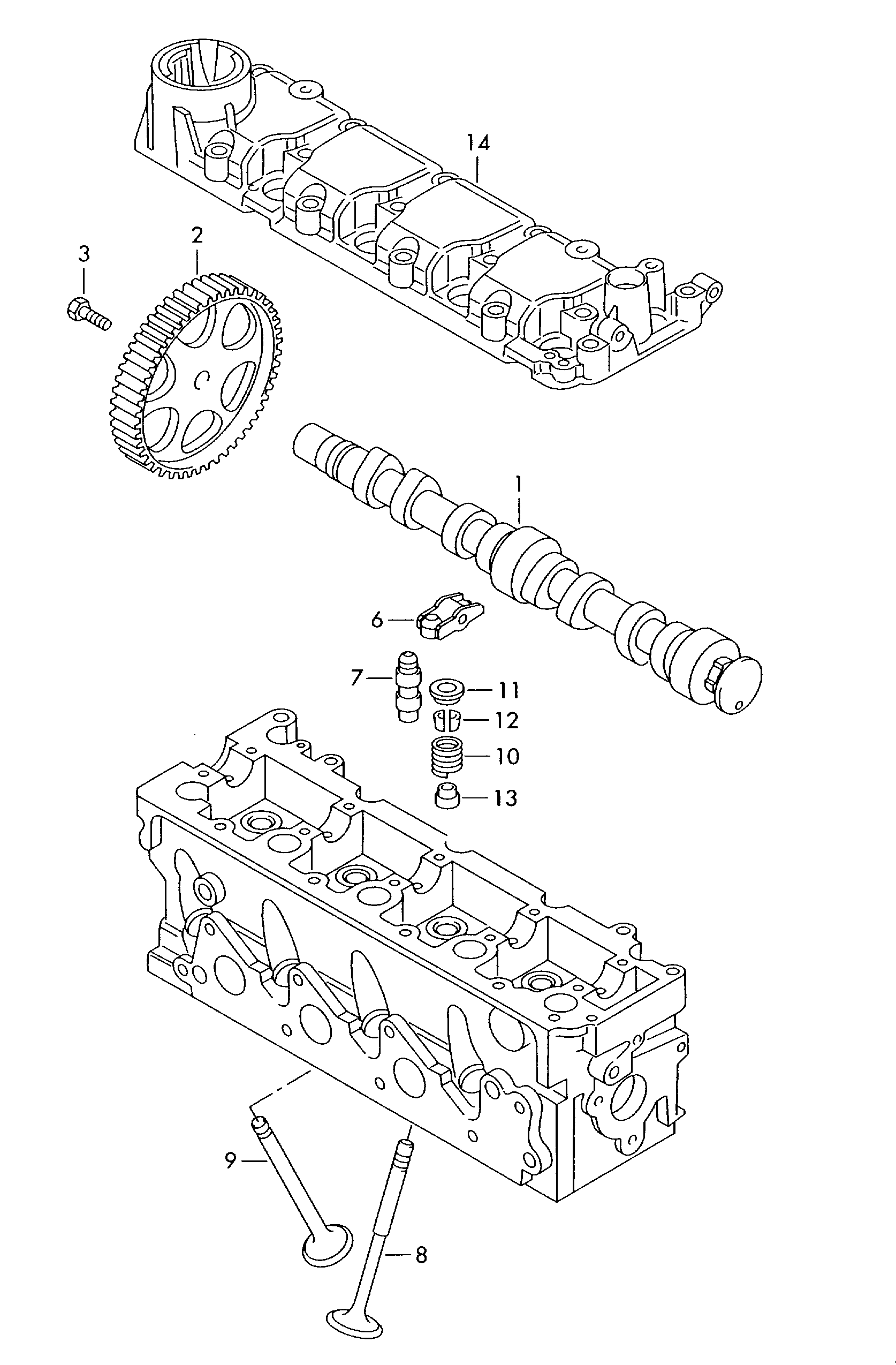 Seat 030 109 423 - Повдигач на клапан vvparts.bg