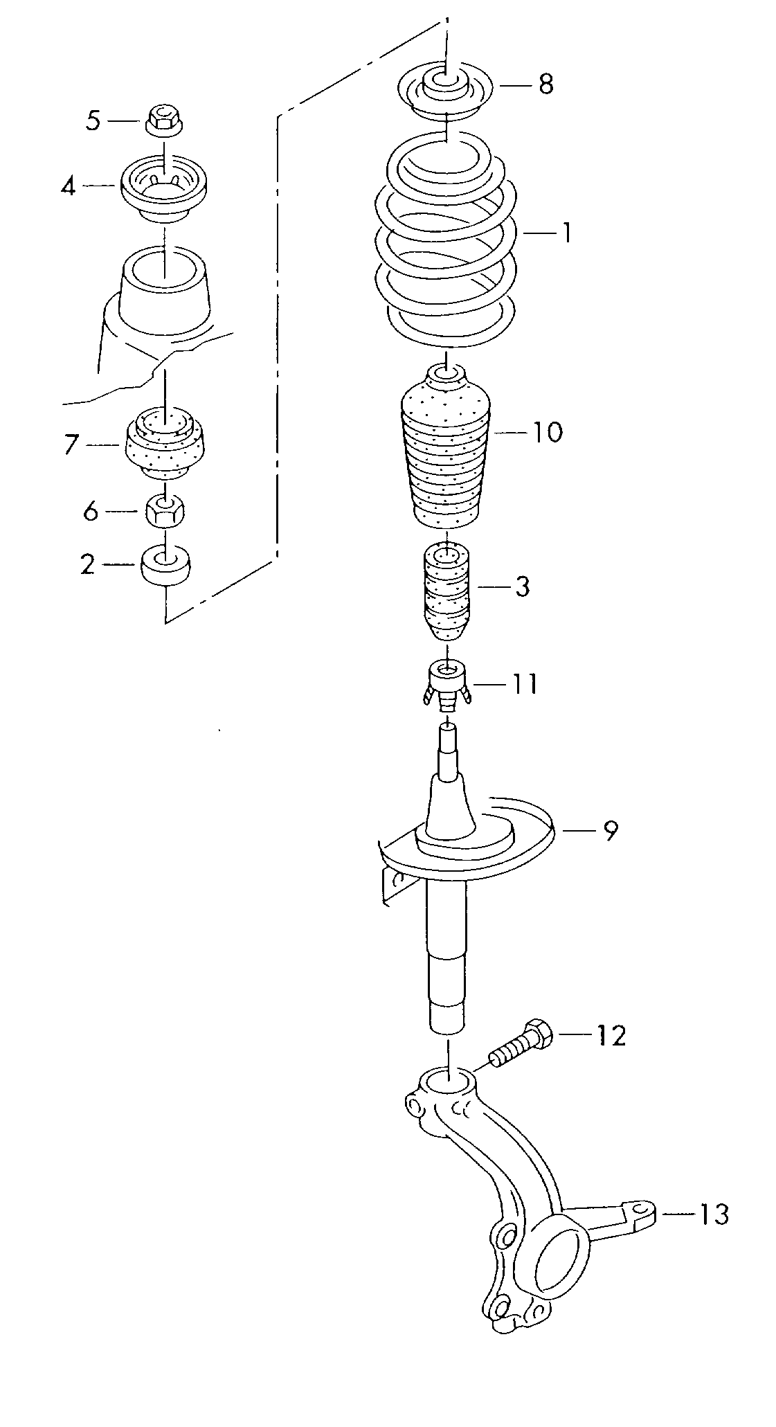 VW 7M0 412 331 - Тампон на макферсън vvparts.bg