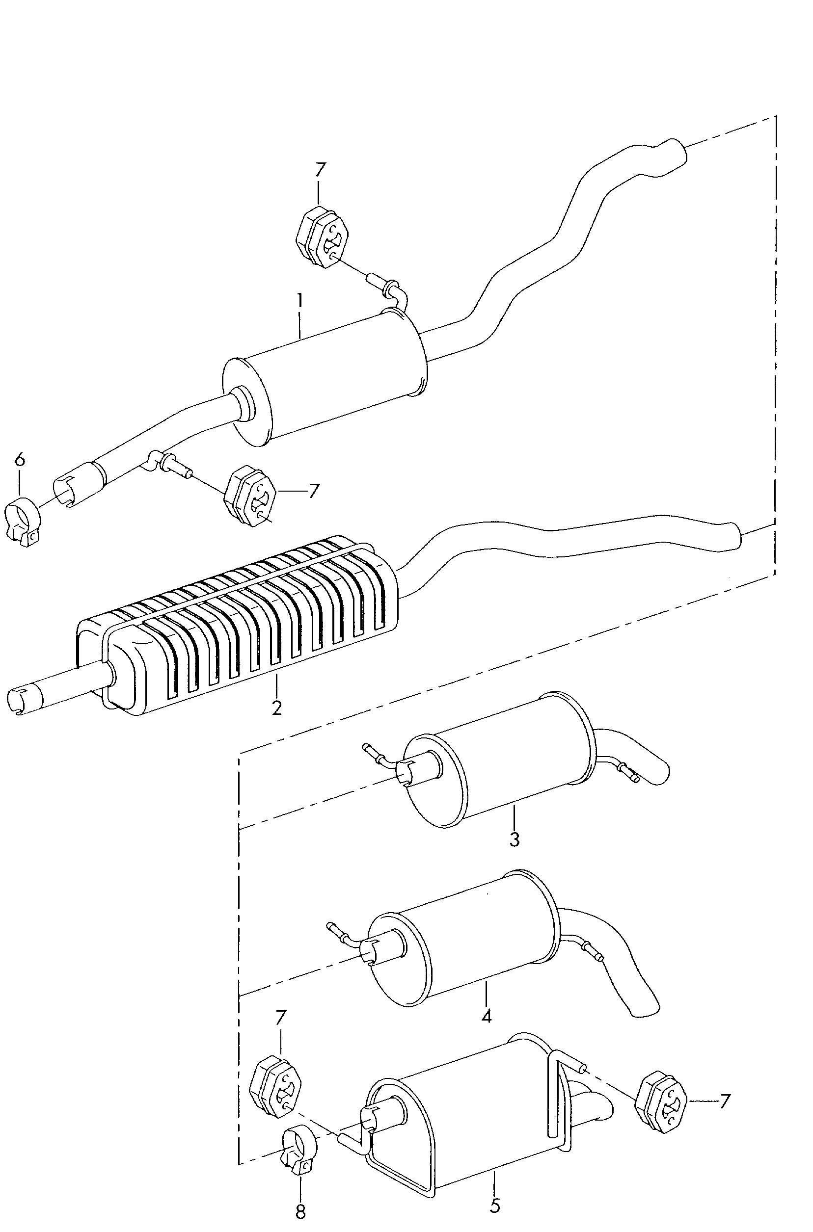 Skoda 1H0 253 139D - Тръбна връзка, изпускателна система vvparts.bg