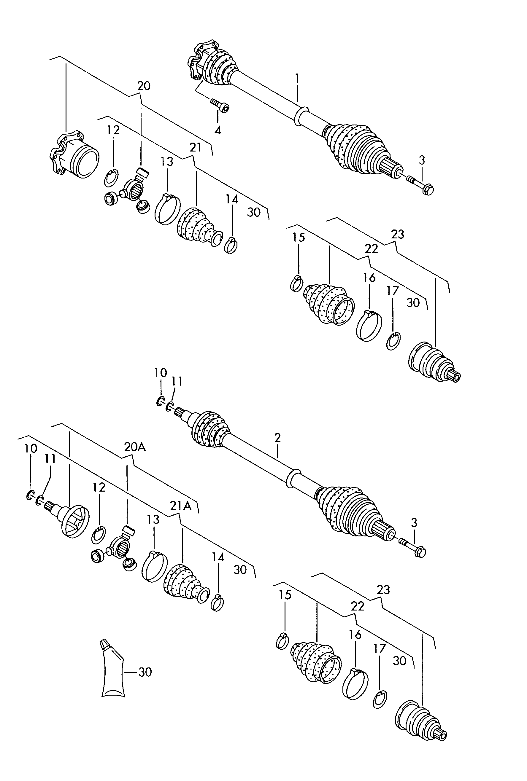 Seat 7M3 498 201 B - Маншон, полуоска vvparts.bg