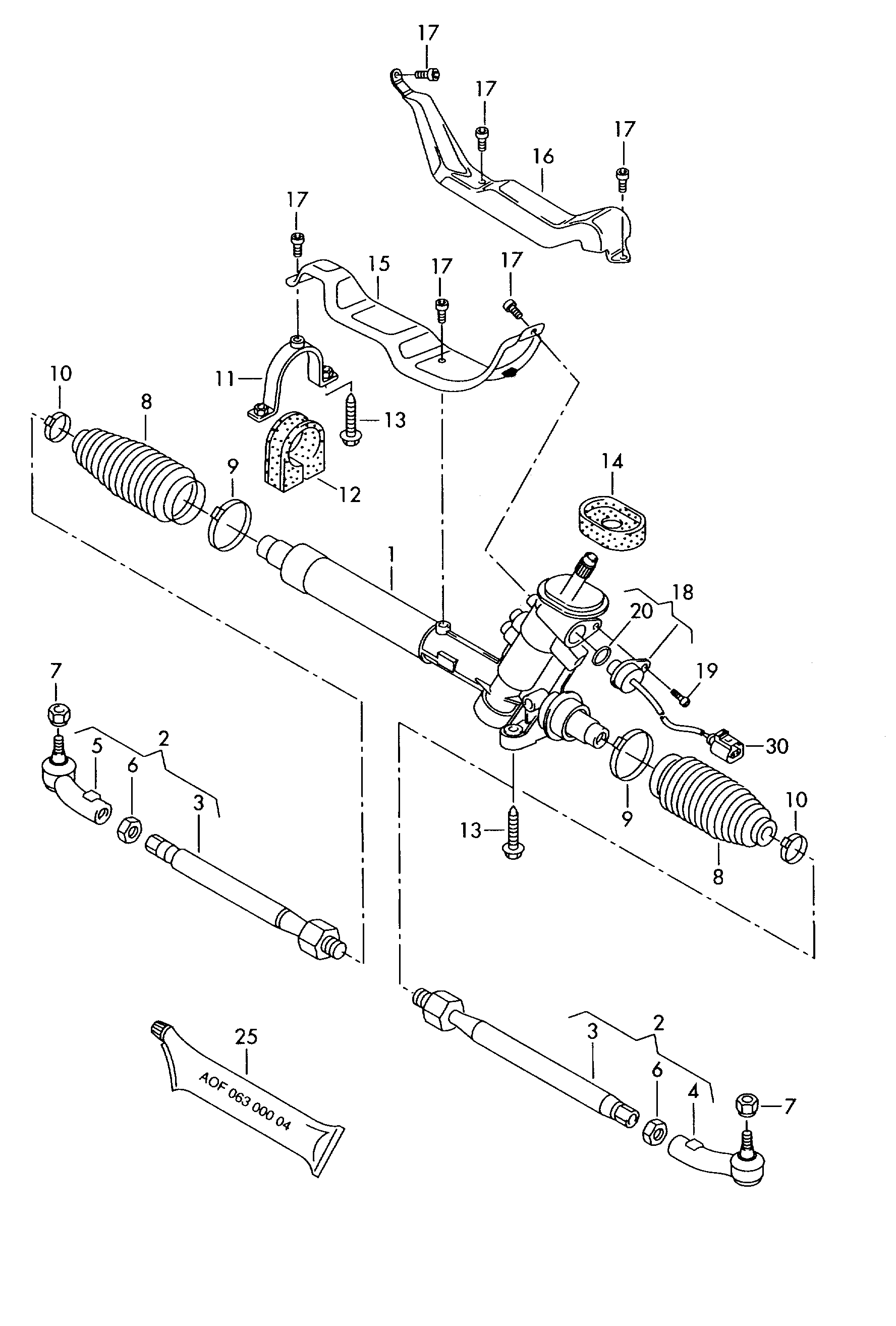 VAG 6Q0 423 812 C - Накрайник на напречна кормилна щанга vvparts.bg