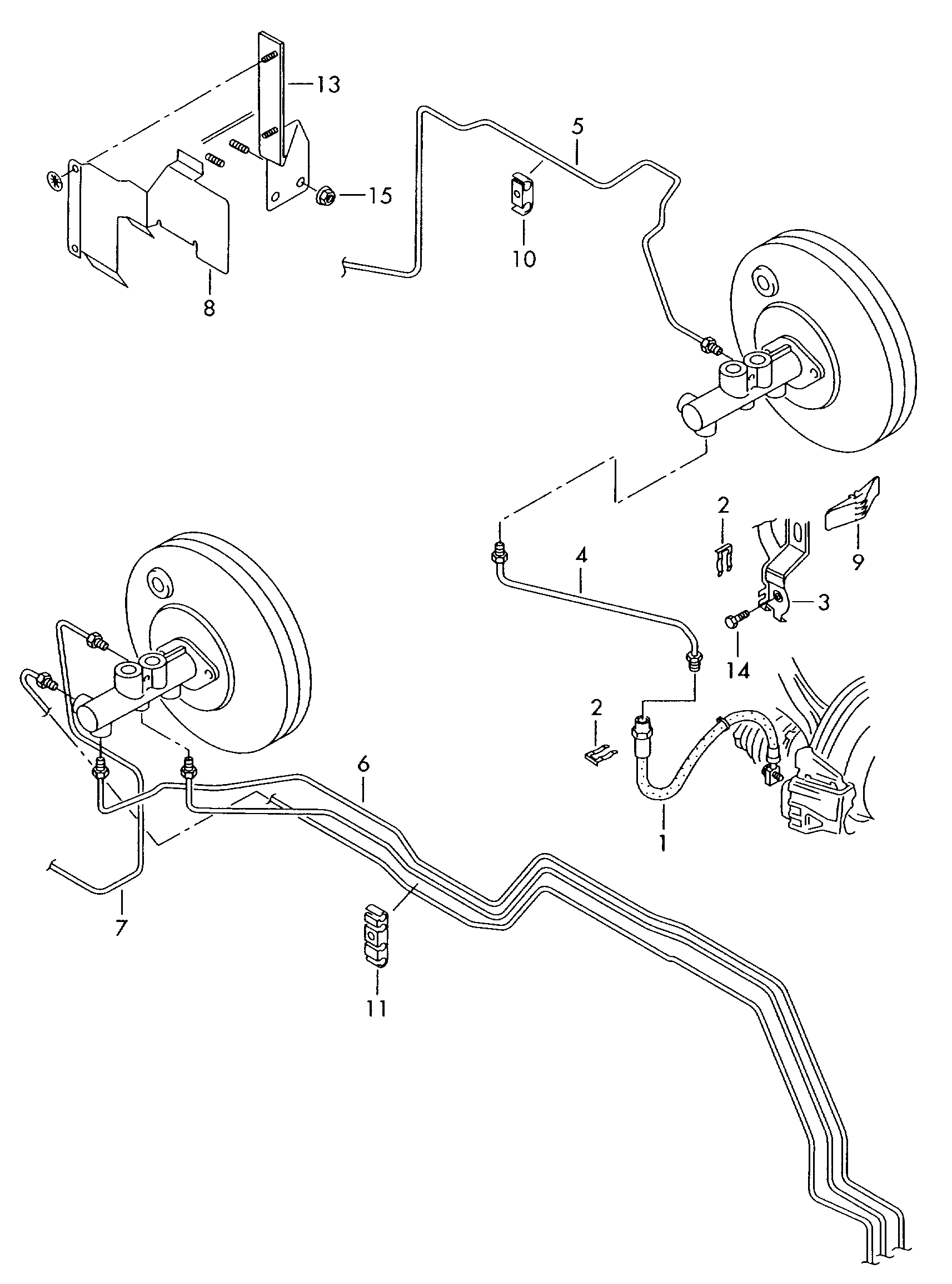 Skoda 6Q0 611 701 E - Спирачен маркуч vvparts.bg