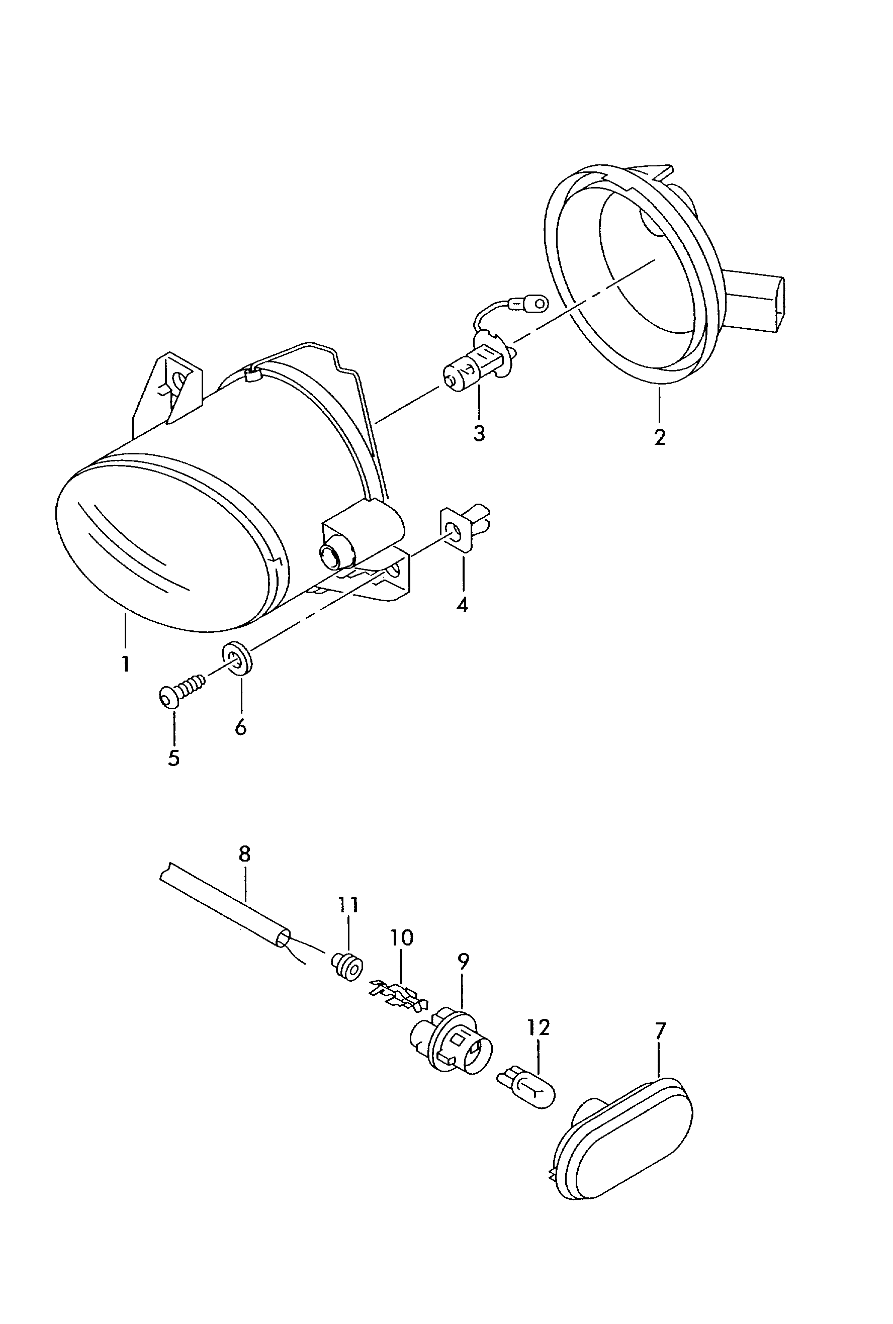 VAG 6L0949117A - Стъкло за светлините, мигачи vvparts.bg