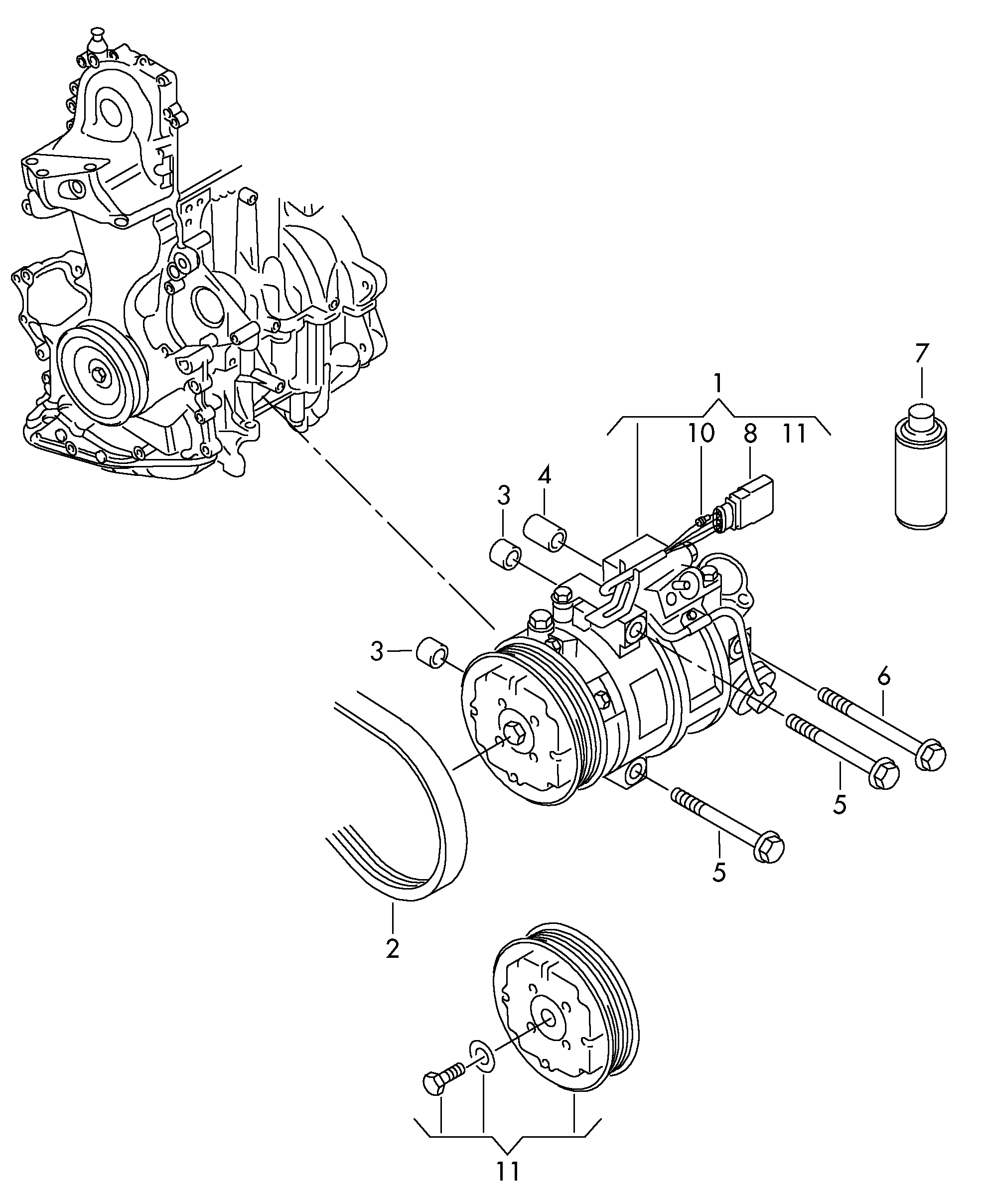 VAG 6Q0820803K - Компресор, климатизация vvparts.bg