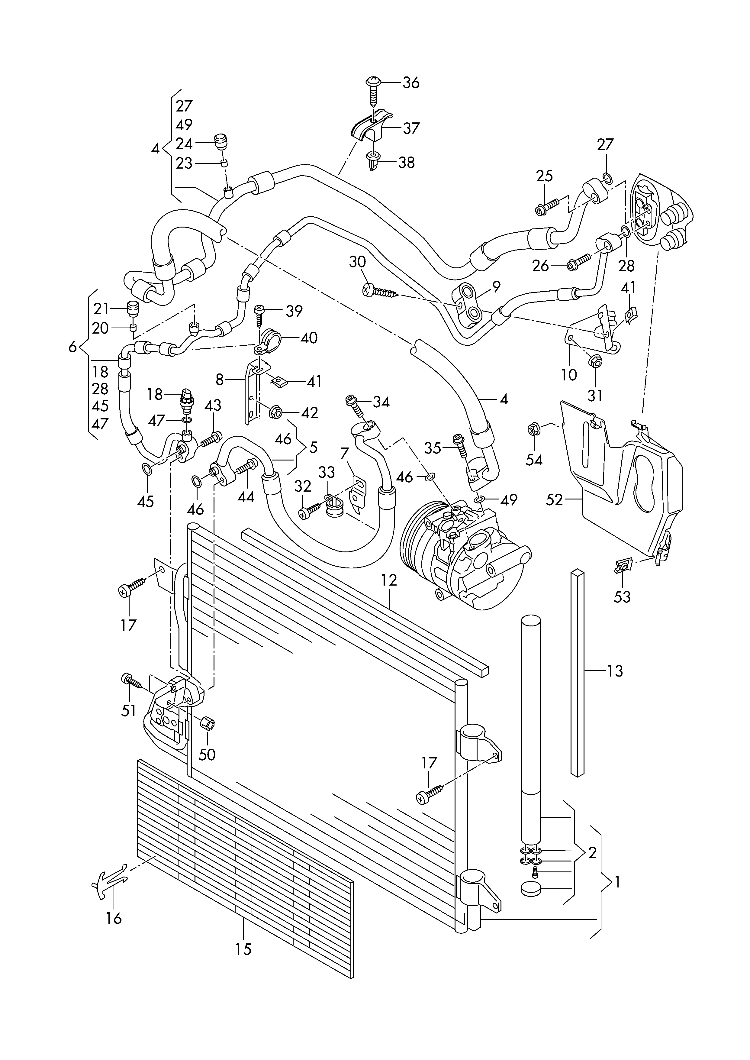 Seat 1K0820411H - Кондензатор, климатизация vvparts.bg