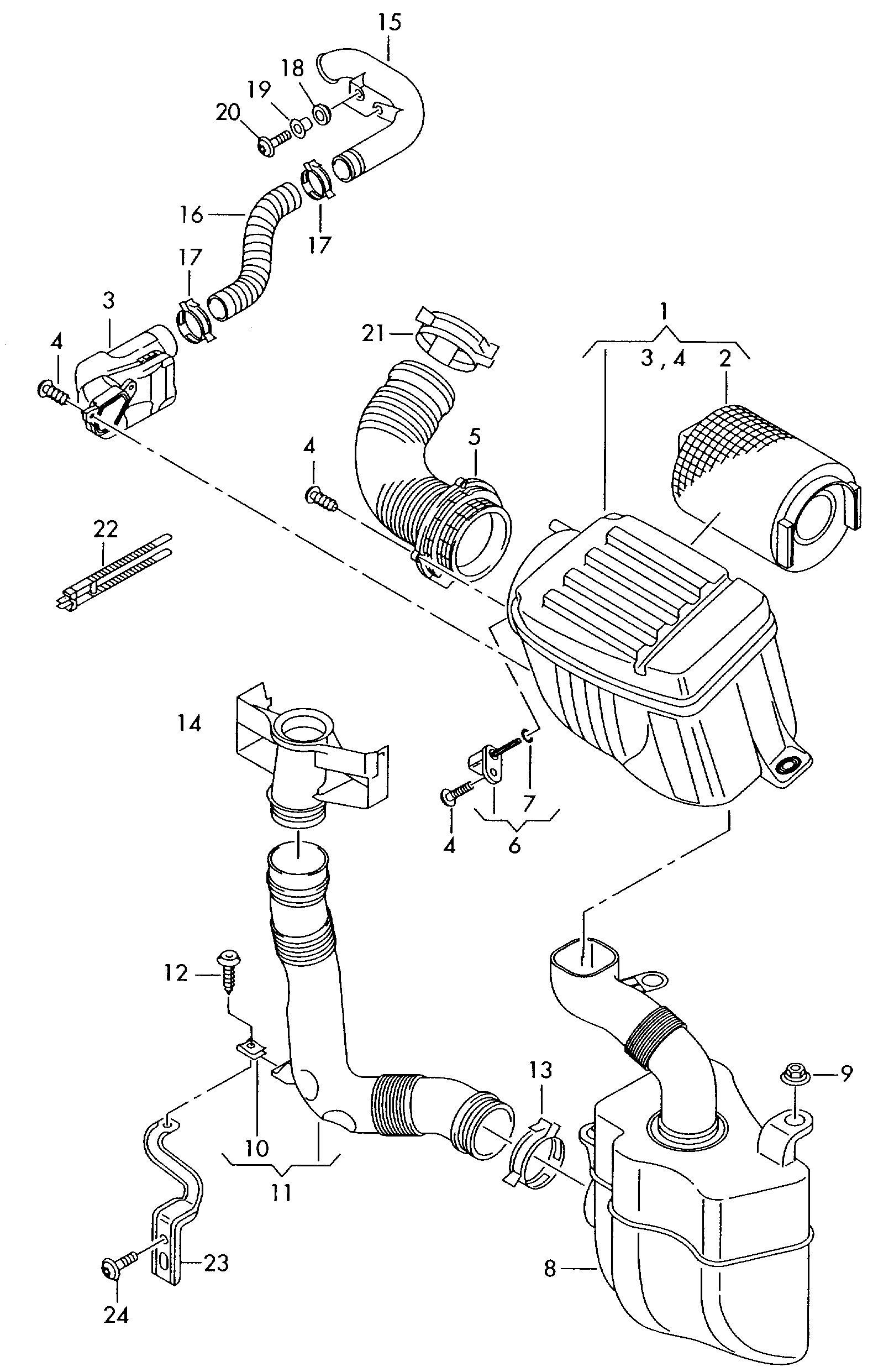 AUDI 1F0 129 620 - Въздушен филтър vvparts.bg