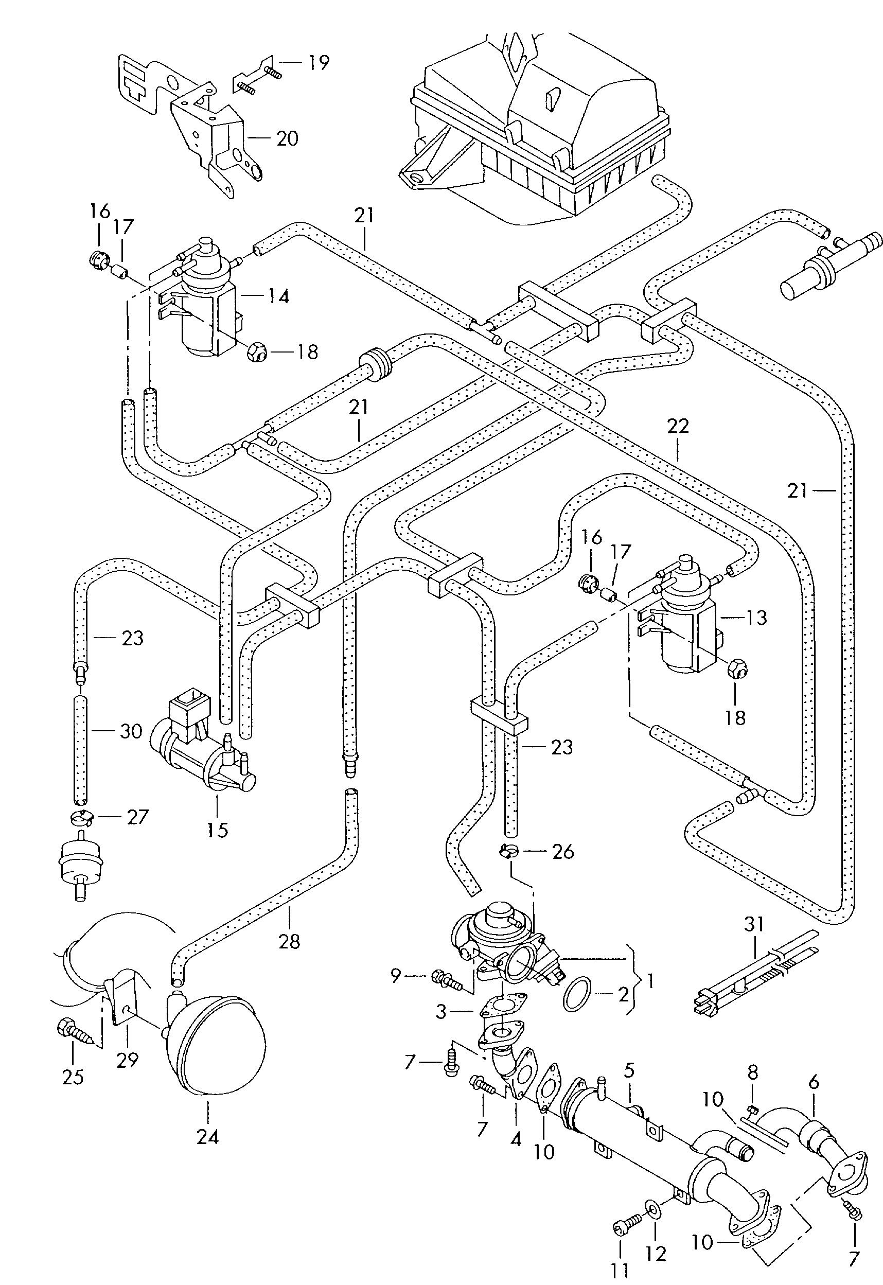 Seat 038 131 501 AT - AGR-Клапан vvparts.bg