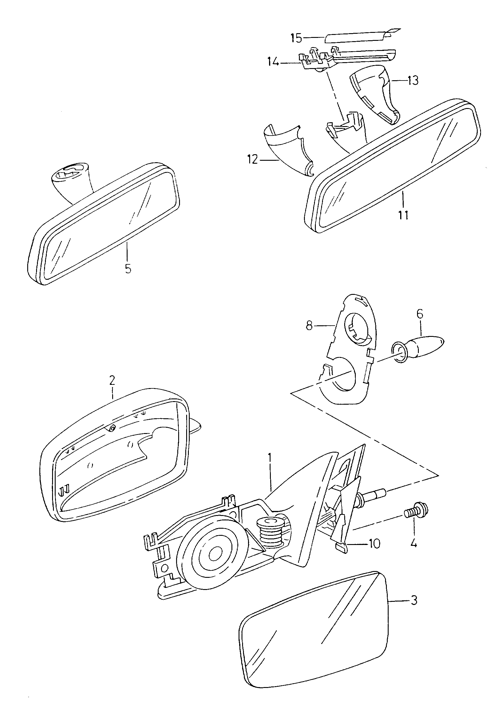 VAG 1M1857507 - Външно огледало vvparts.bg