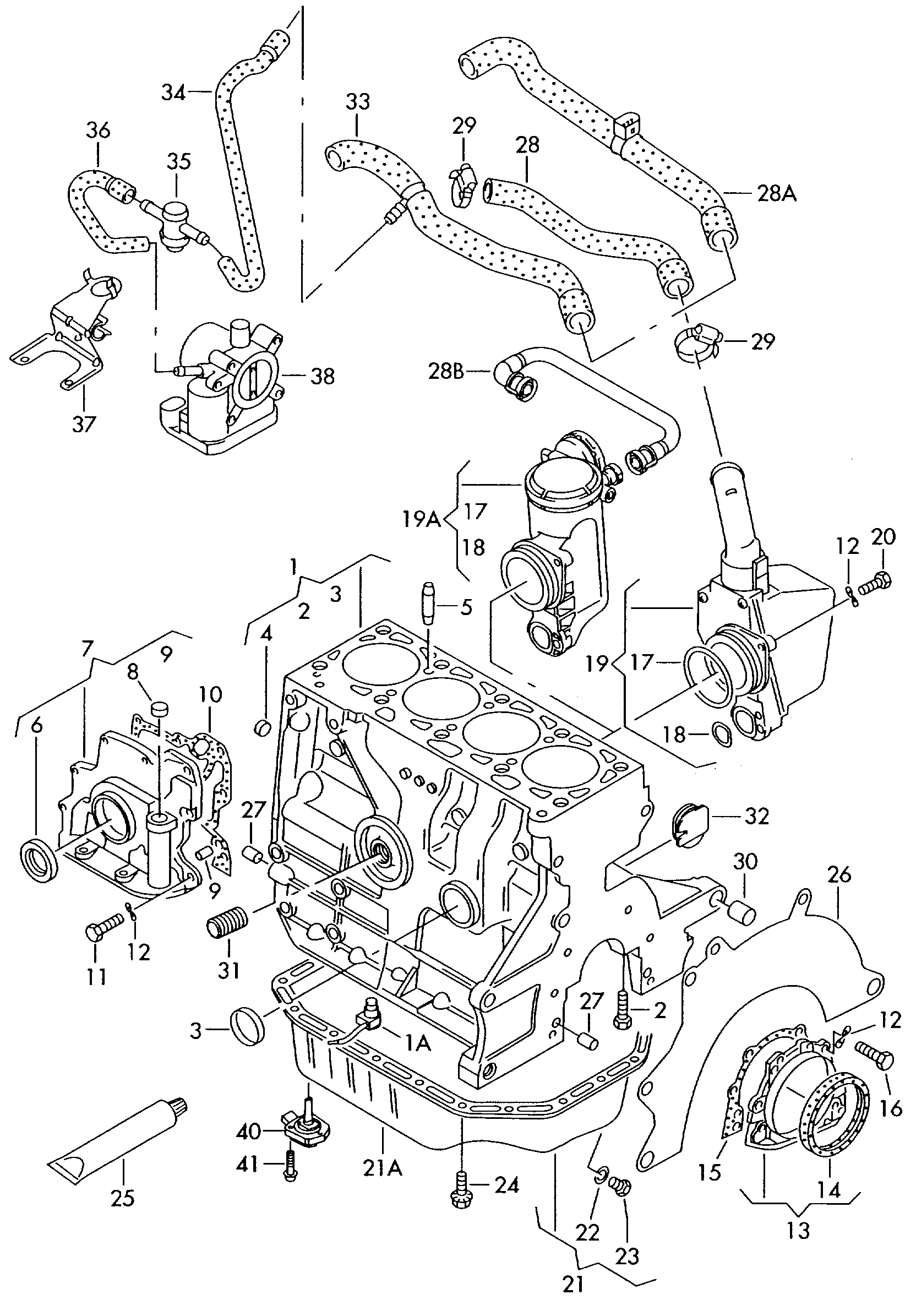 VAG 030103601QA - Маслена вана (картер) vvparts.bg