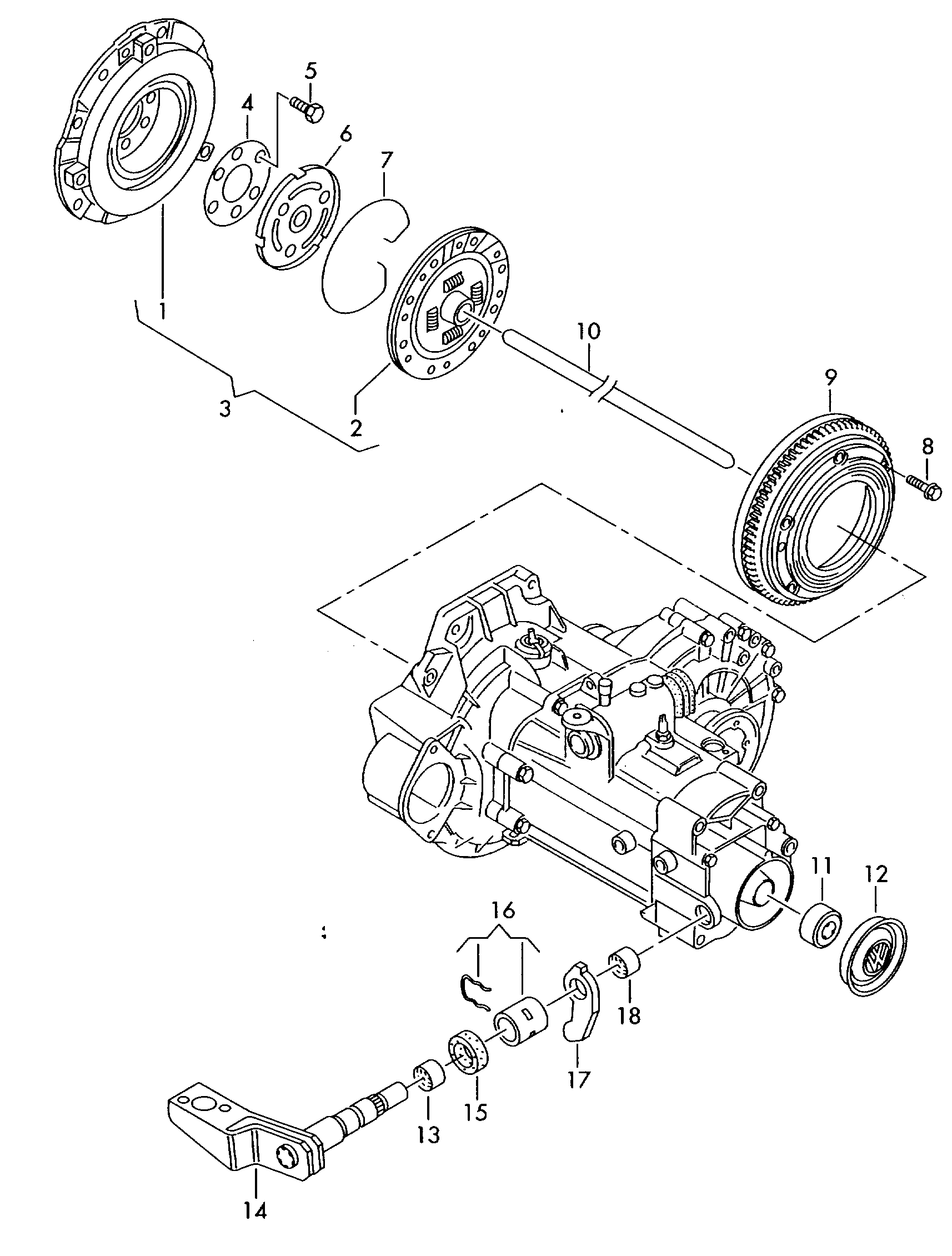 VW 036 141 025 K - Притискателен диск vvparts.bg