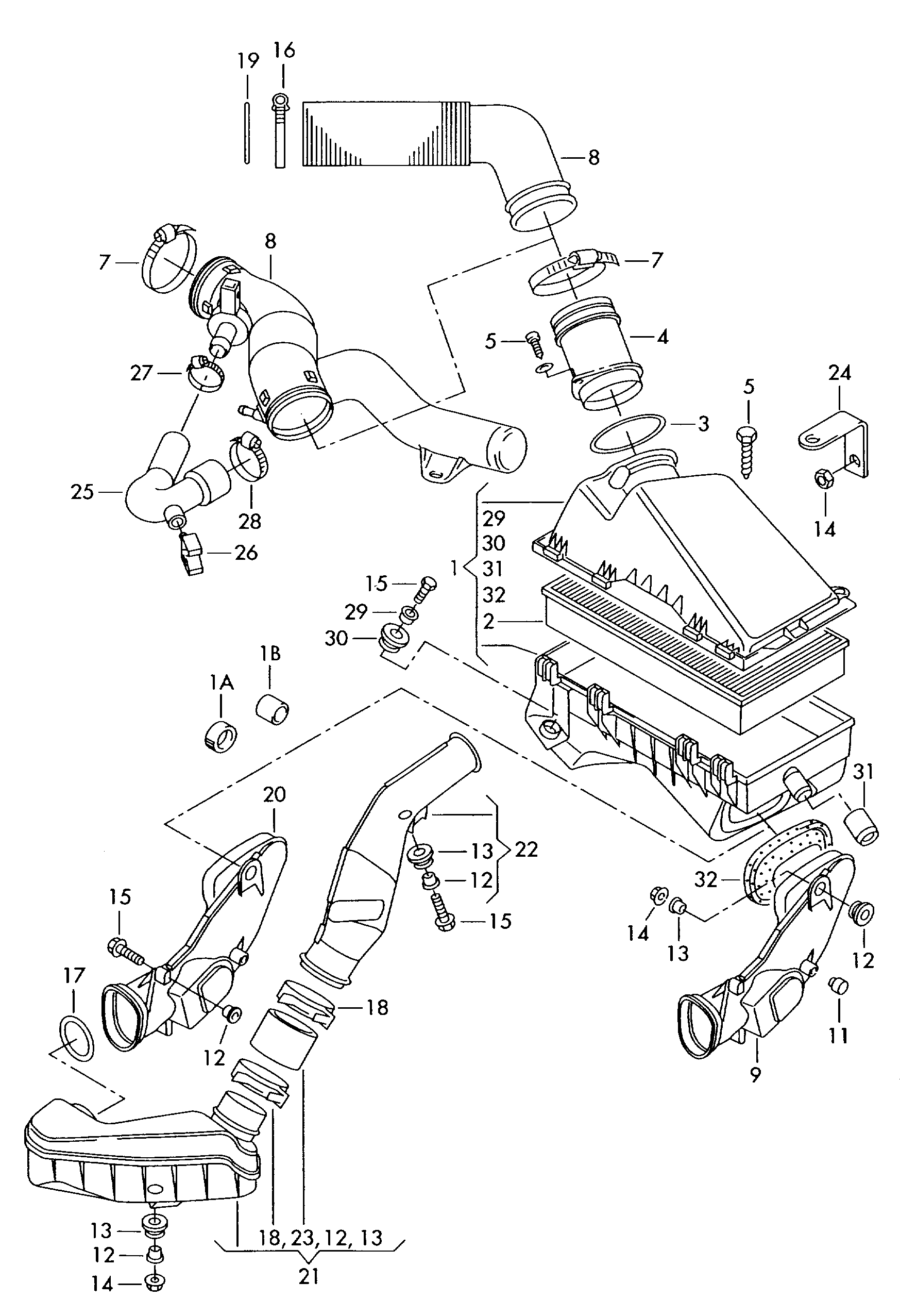 AUDI 1J0 129 607 BP - Филтър купе (поленов филтър) vvparts.bg