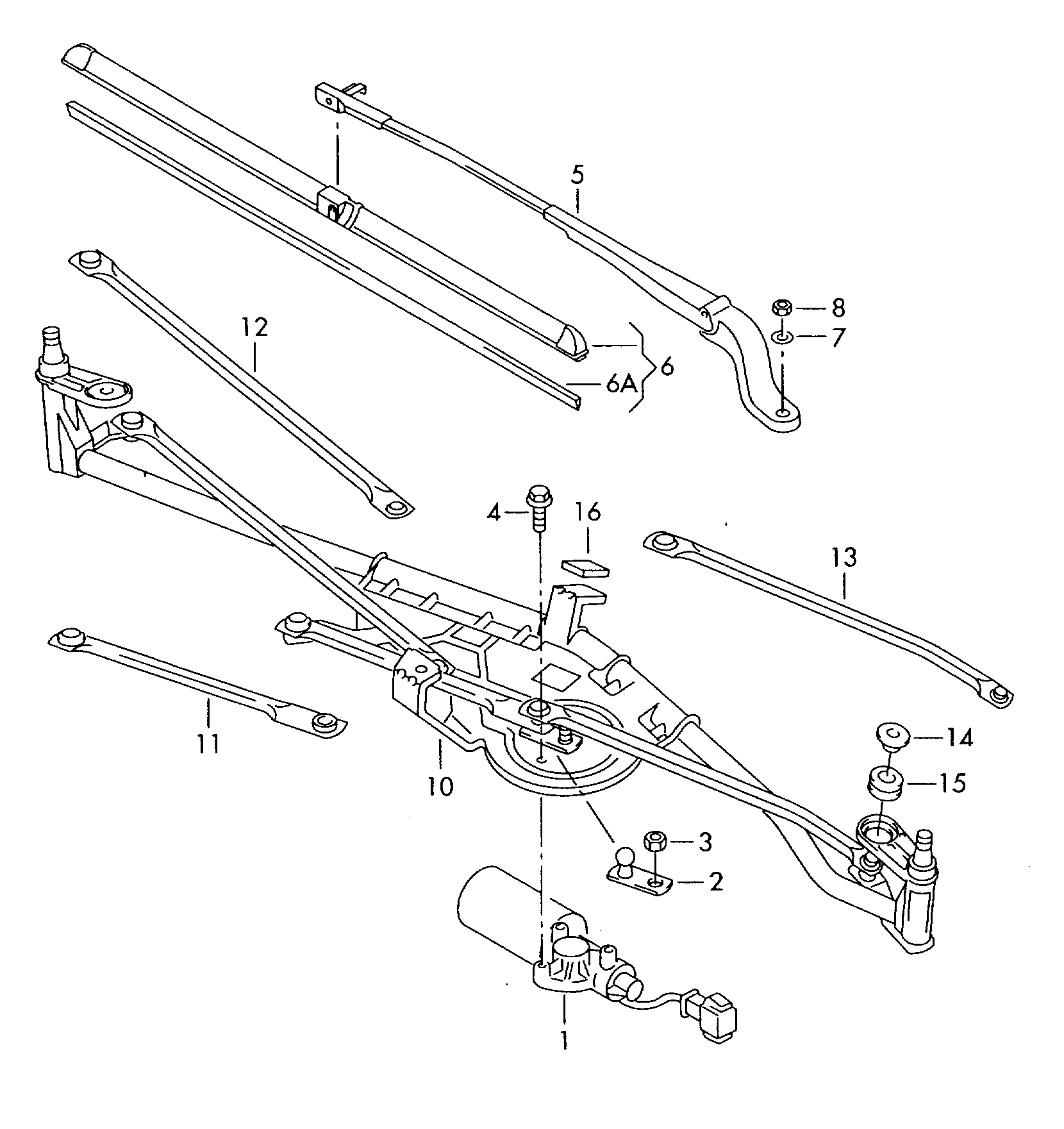 VAG 7M3 998 002 A - Перо на чистачка vvparts.bg