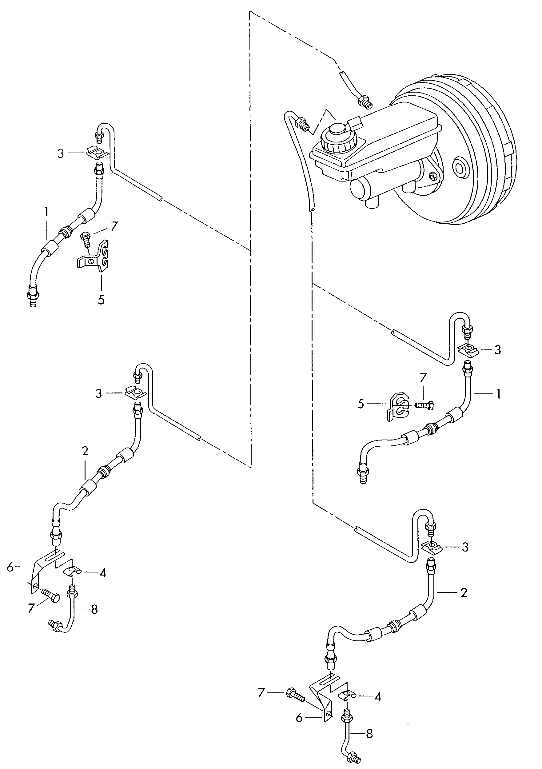 Skoda 7M3611701B - Спирачен маркуч vvparts.bg