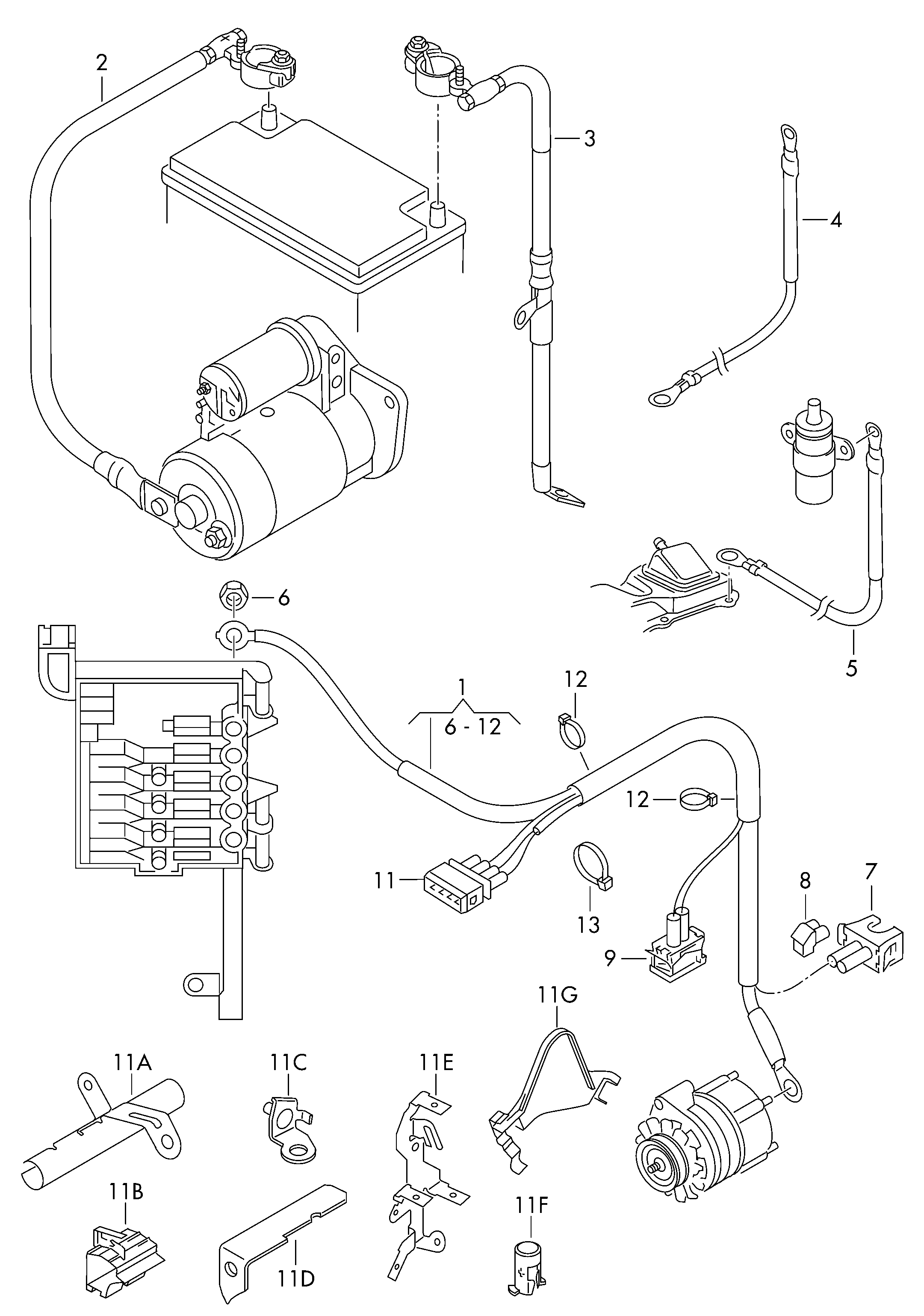 VW N 011 006 27 - Комплект ангренажен ремък vvparts.bg