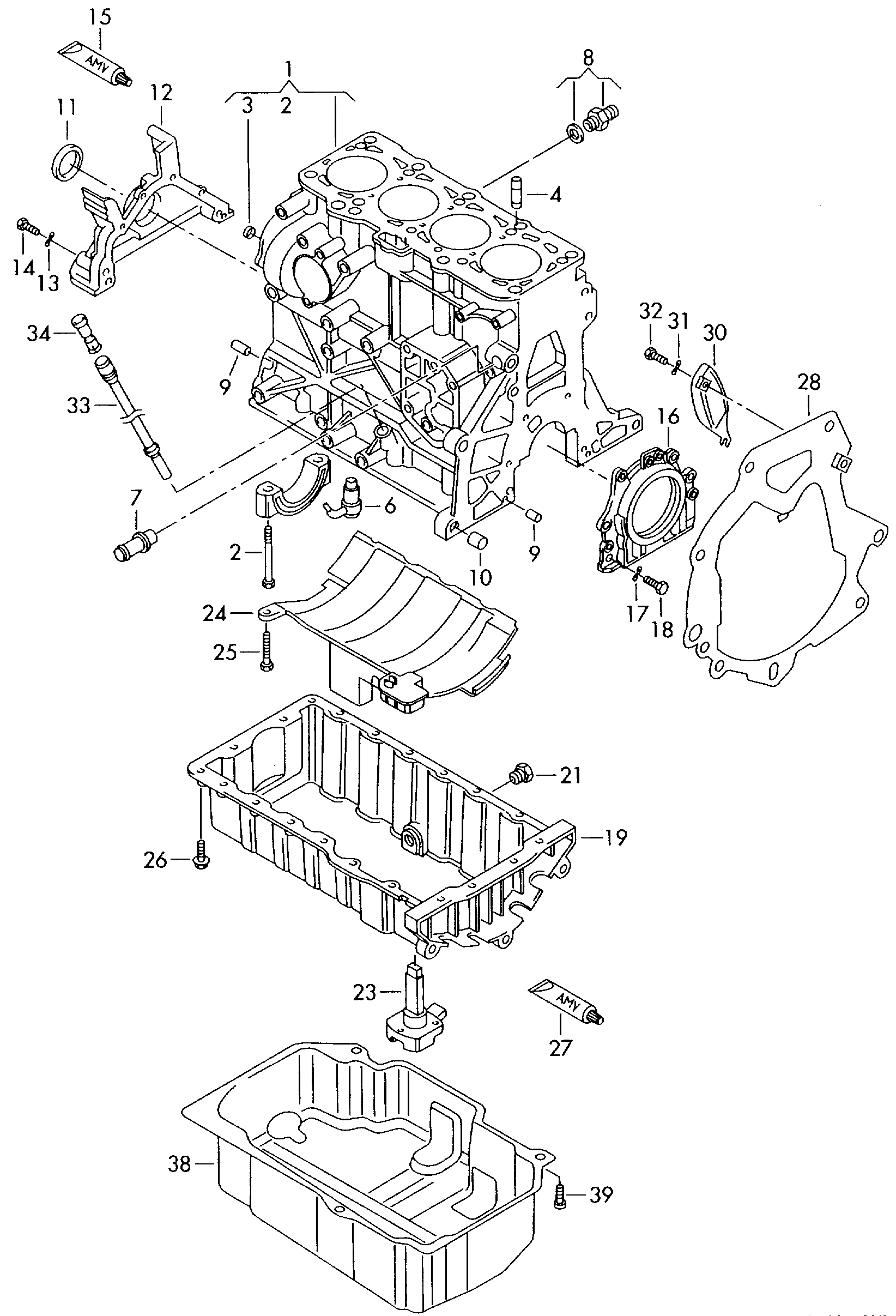 Seat 03G 103 601M - Маслена вана (картер) vvparts.bg