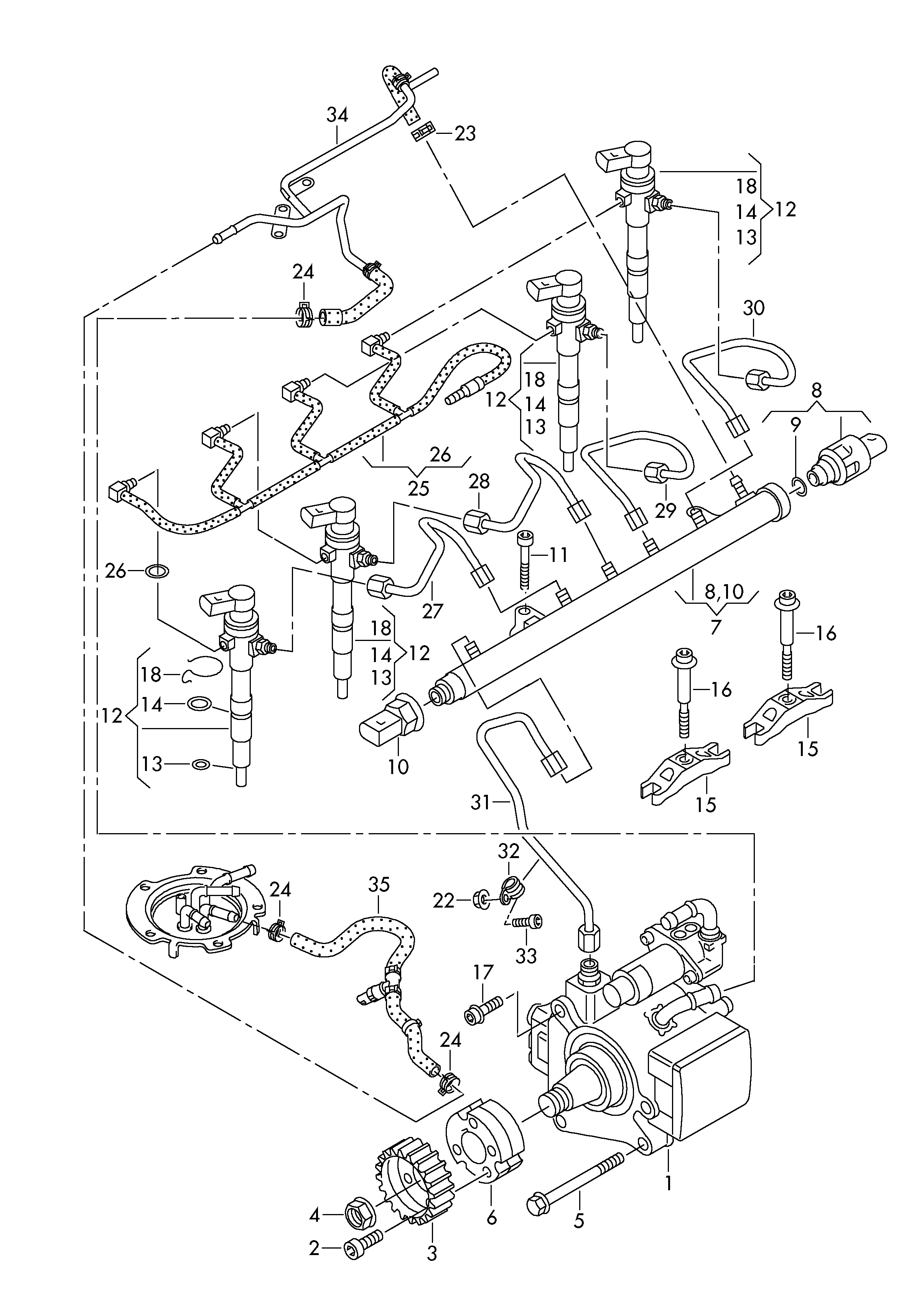 VAG 03L 130 519 - Топлинен дфлектор, инжекционна система vvparts.bg