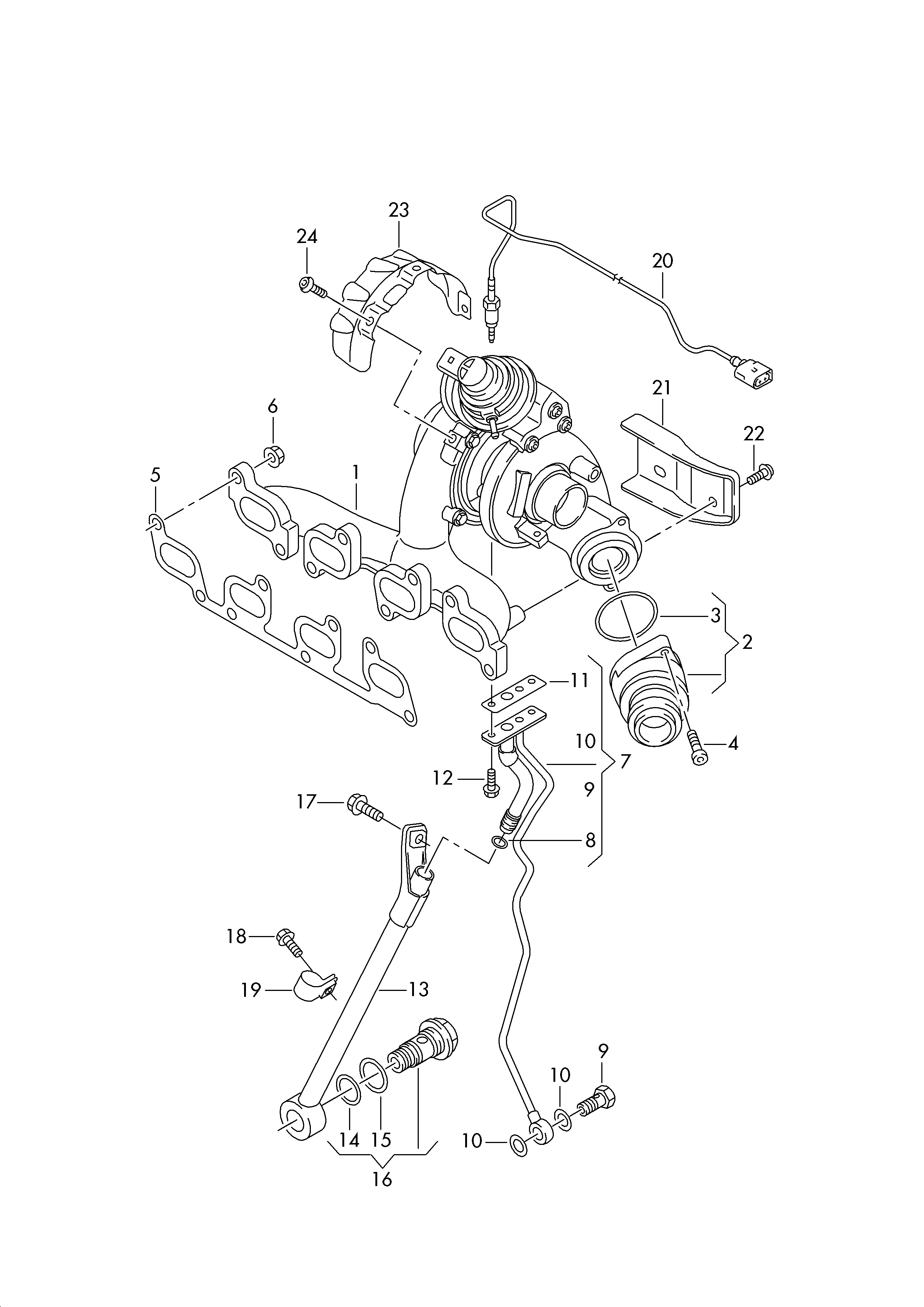 Skoda 03L253016T - Турбина, принудително пълнене с въздух vvparts.bg