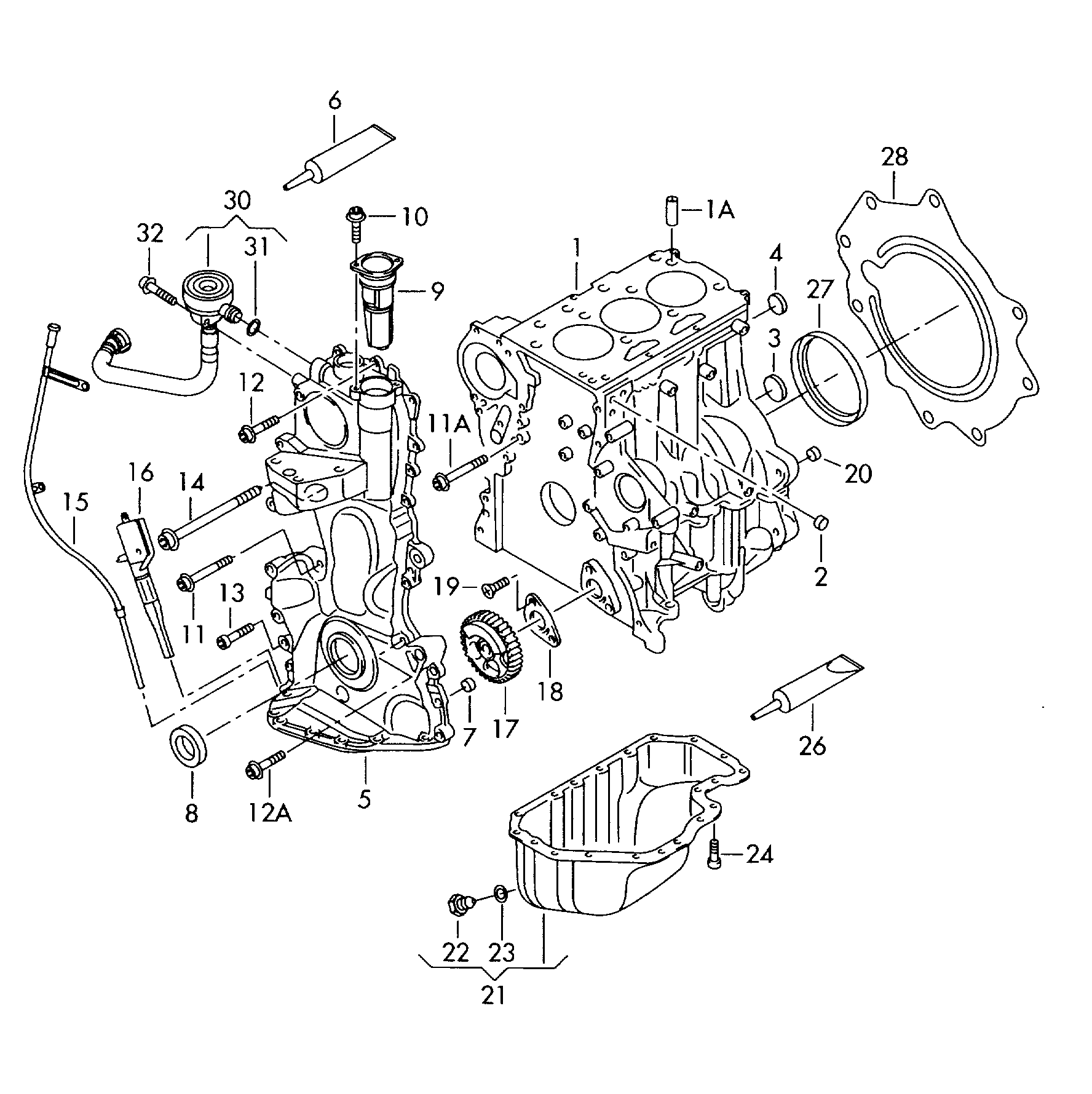 AUDI 021 103 051 C - Семеринг, колянов вал vvparts.bg