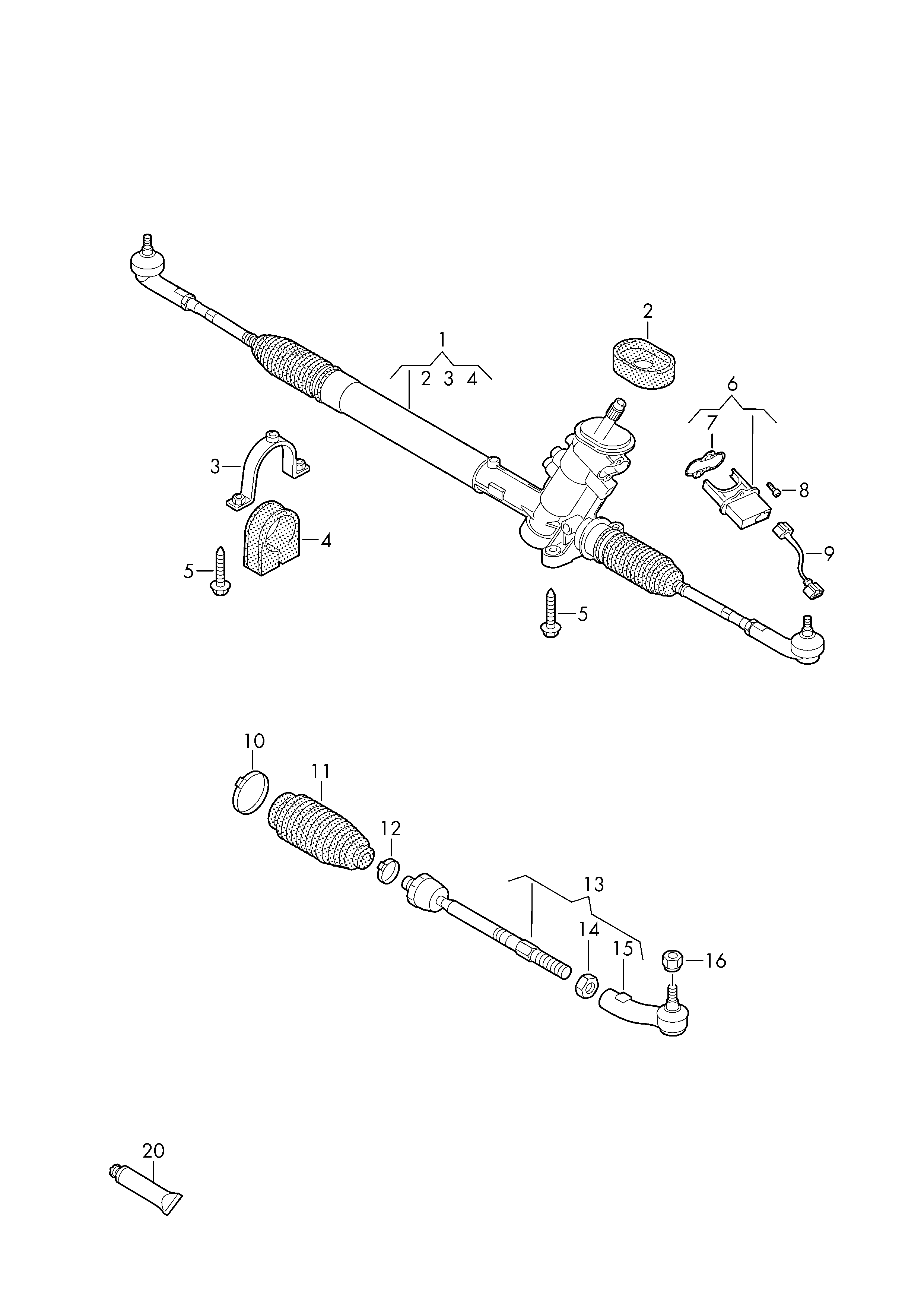 VW 6R0 423 811 - Накрайник на напречна кормилна щанга vvparts.bg