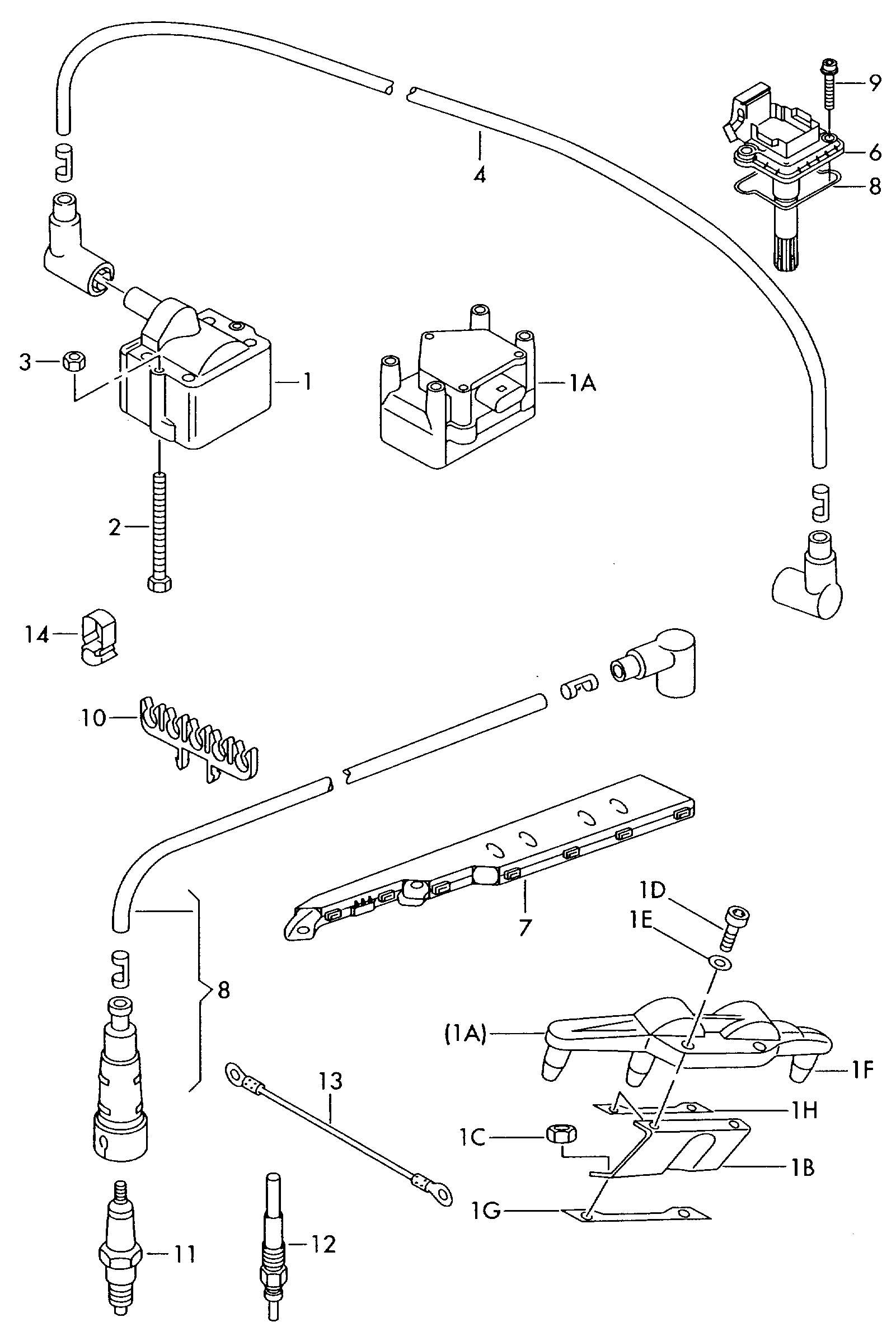 Seat 101 000 060 AA - Запалителна свещ vvparts.bg