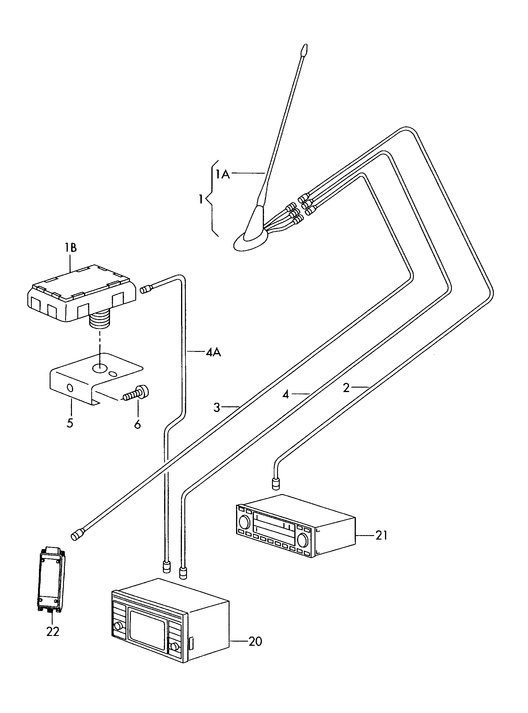 AUDI 1U0 035 849 - Антена vvparts.bg