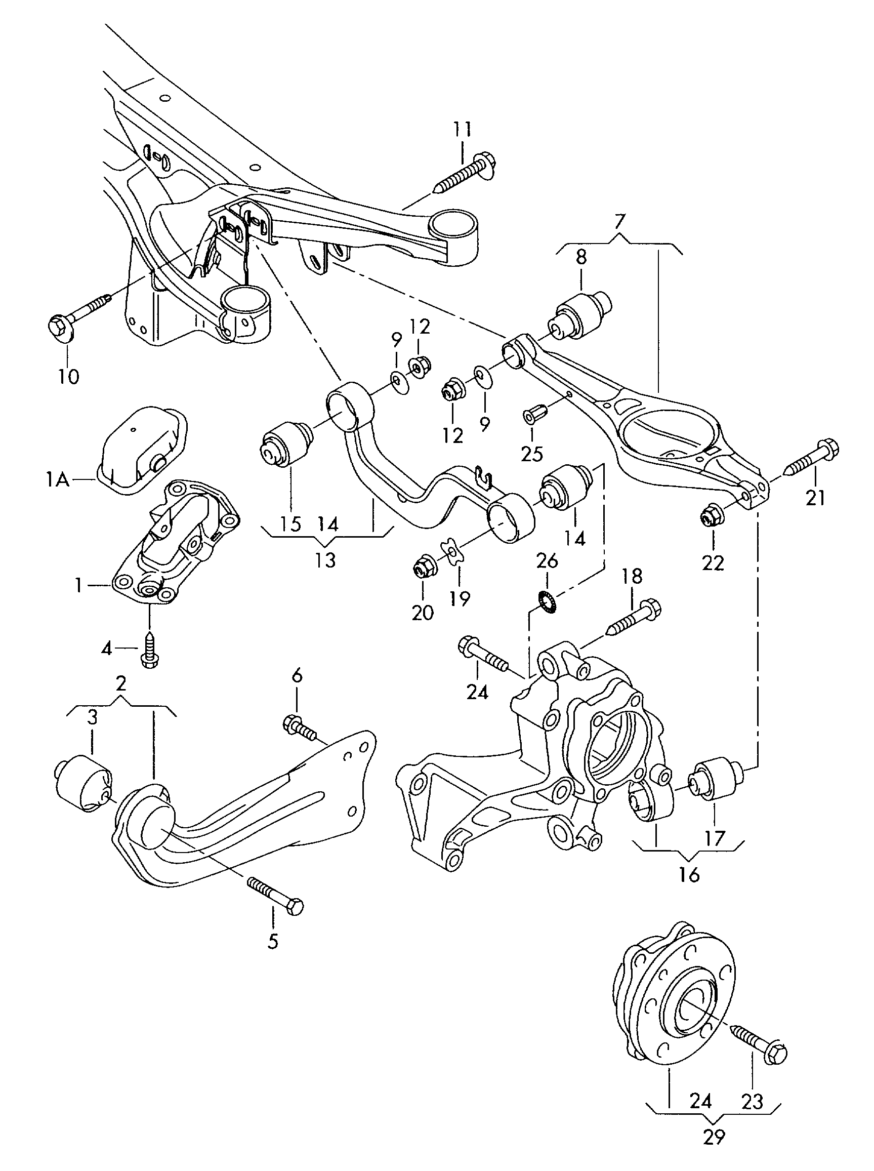 VW 1K0 505 541 D - Тампони на моста vvparts.bg