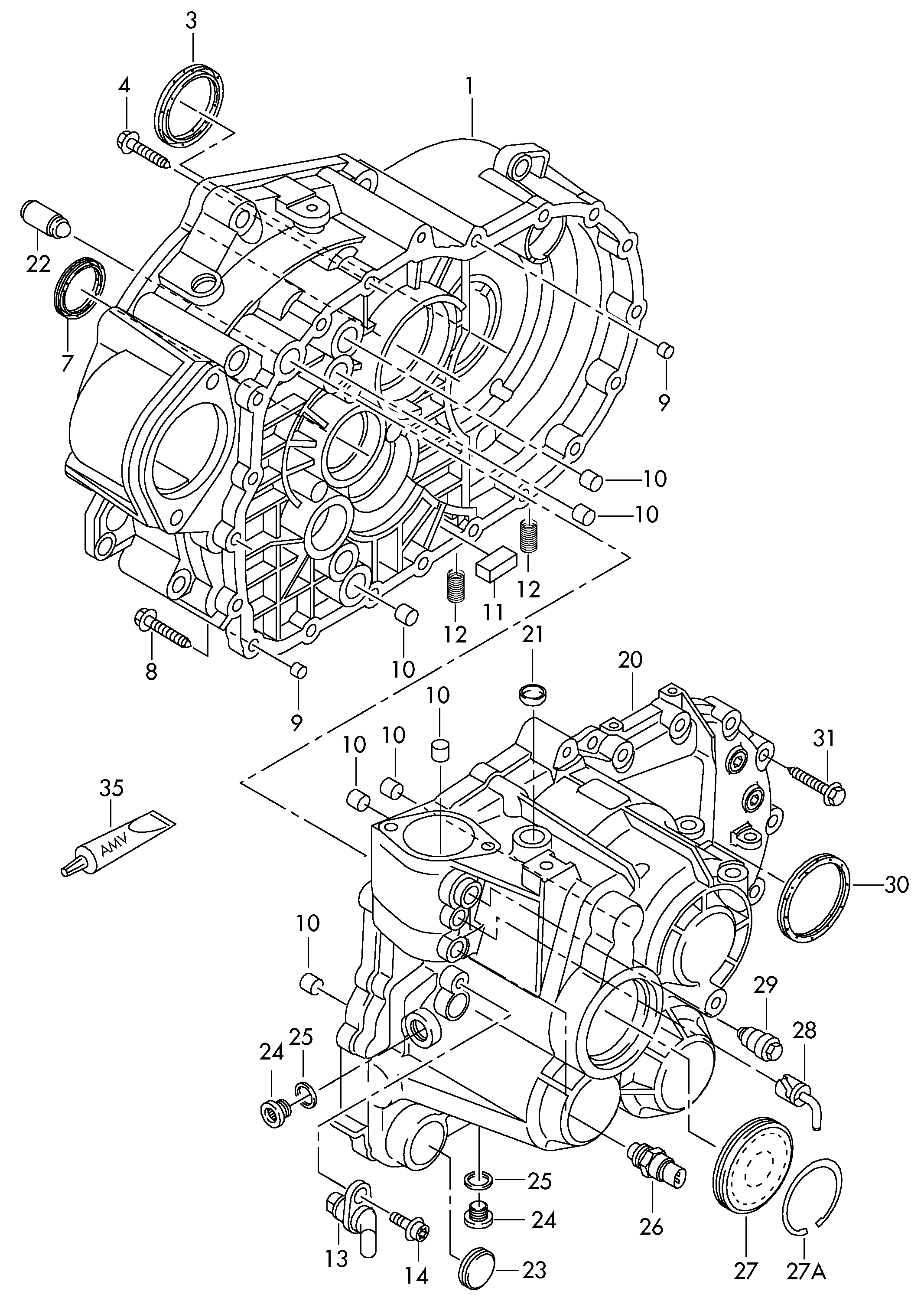 VAG 02T906207A - Включвател, разделителна кутия vvparts.bg