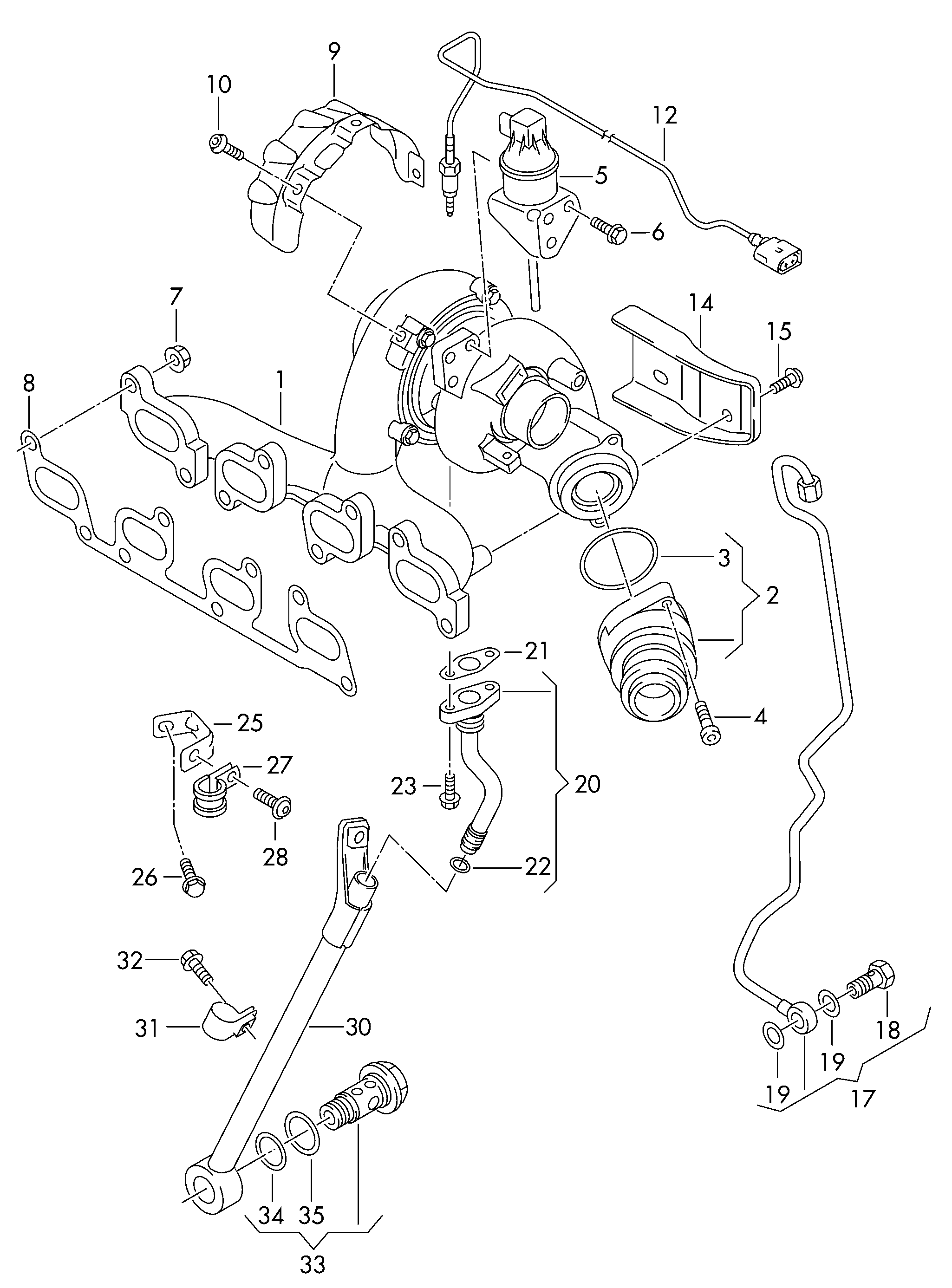 VAG 03L198716B - Управляващ елемент, турбина vvparts.bg