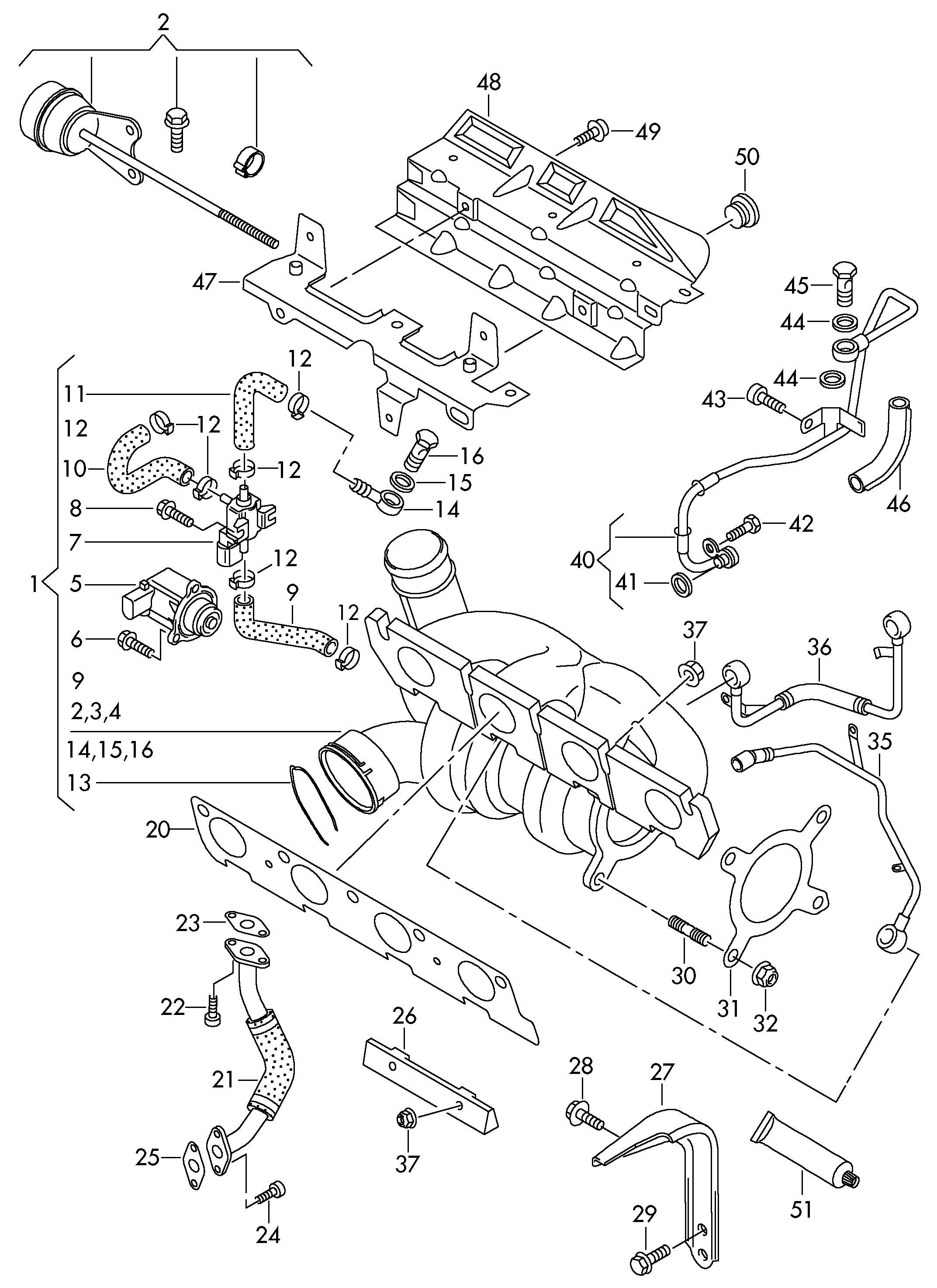 VAG 06J145701R - Турбина, принудително пълнене с въздух vvparts.bg