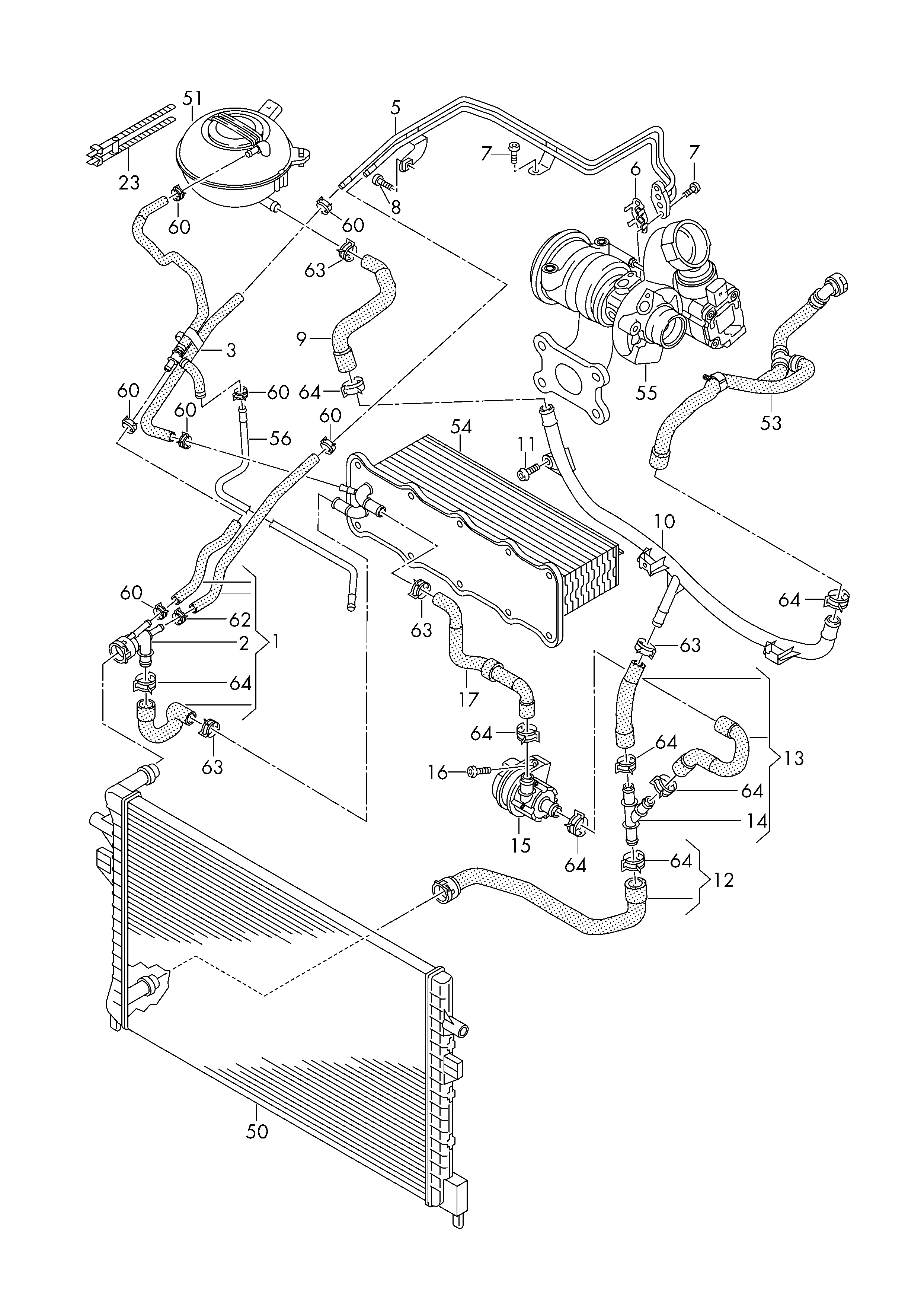 Seat 5G0965567A - Допълнителна водна помпа vvparts.bg