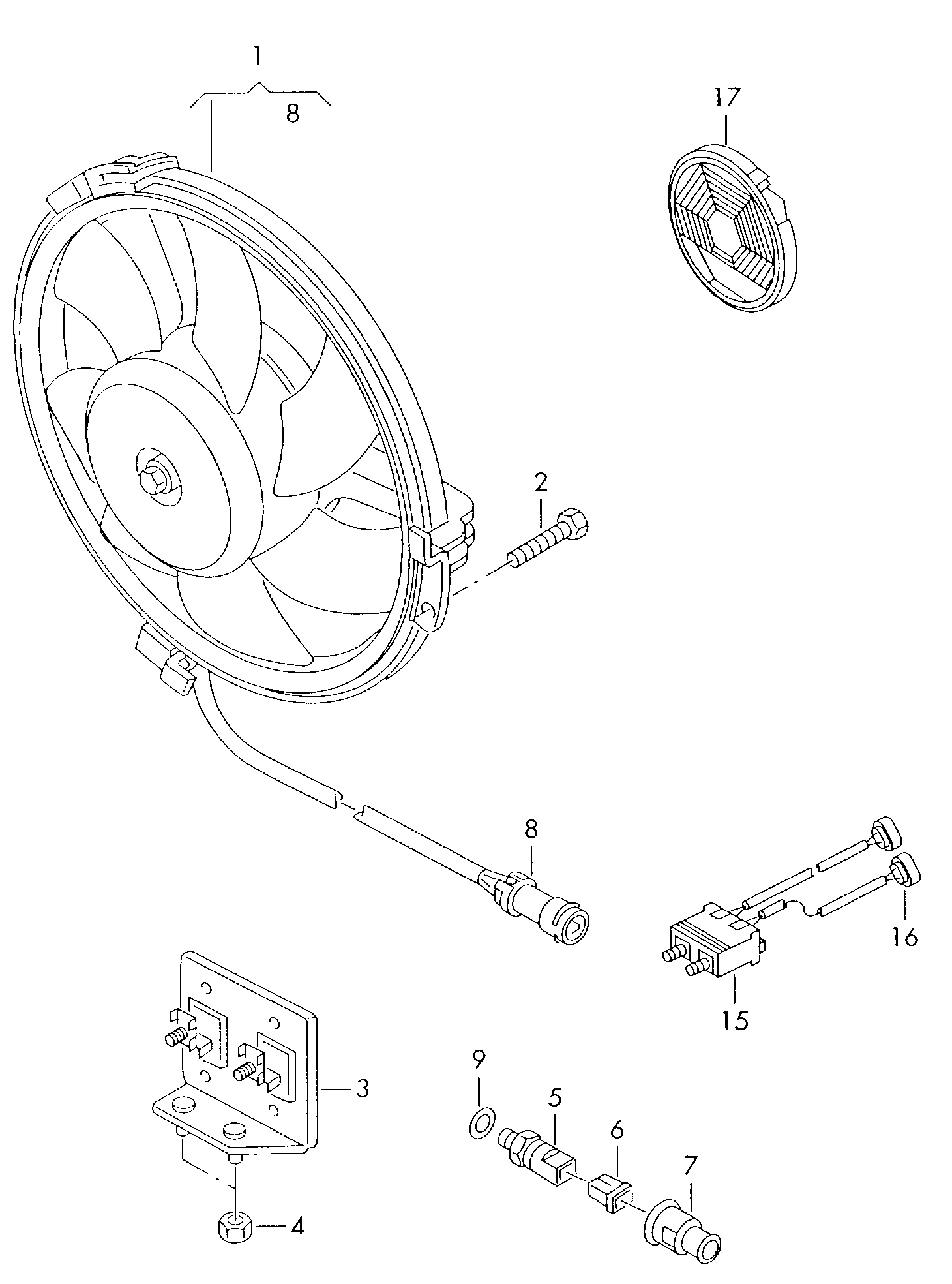 Seat 032 121 142 - Крепежна пружина vvparts.bg