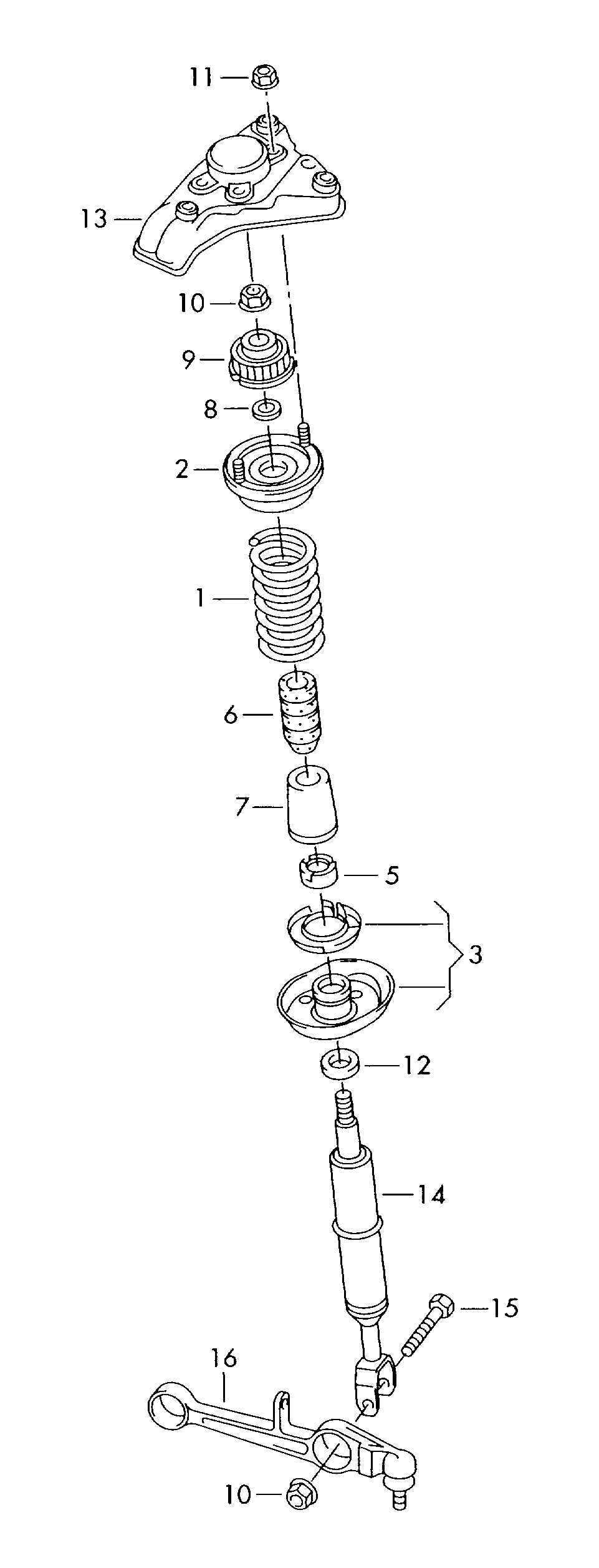 AUDI 4B0412031CD - Gas shock absorber vvparts.bg