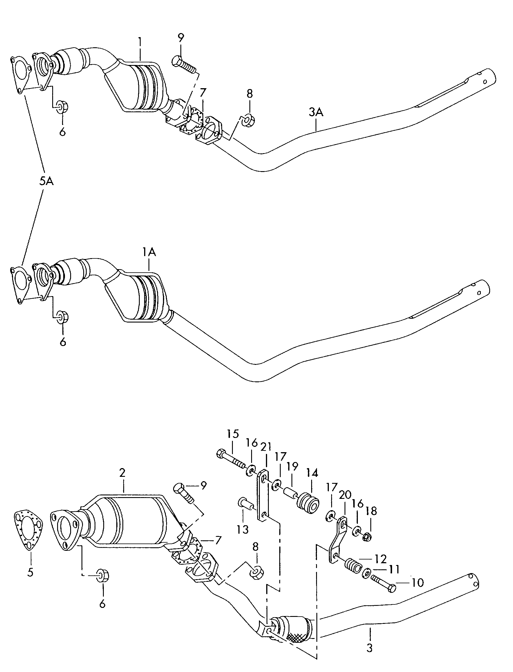 AUDI 8D0.253.301 CH - Изпускателна тръба vvparts.bg