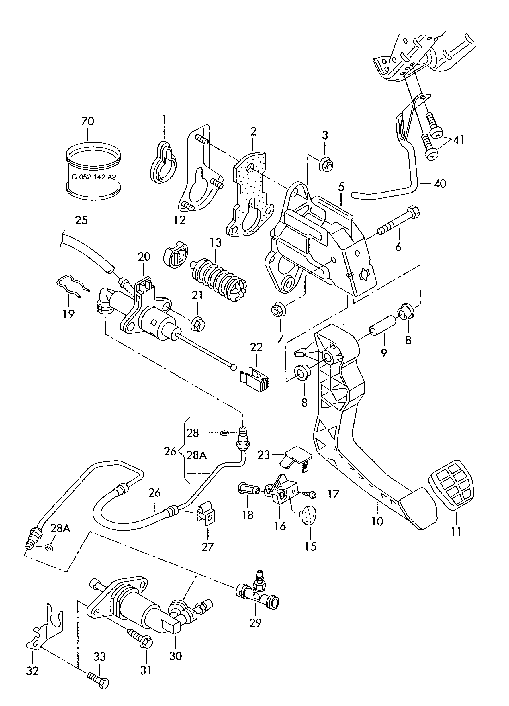 VAG 6Q0 721 388D - Горна помпа на съединител vvparts.bg