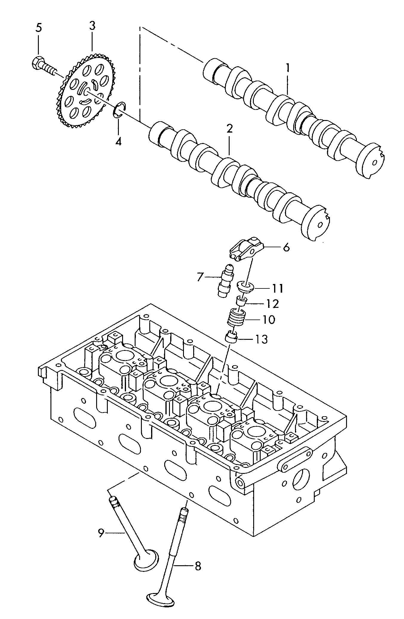 Seat 03E 109 571 B - Зъбно колело, разпределителен вал vvparts.bg